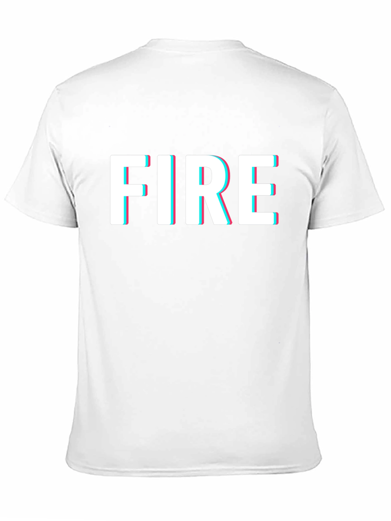 FIRE Graphic Print Black T-Shirt