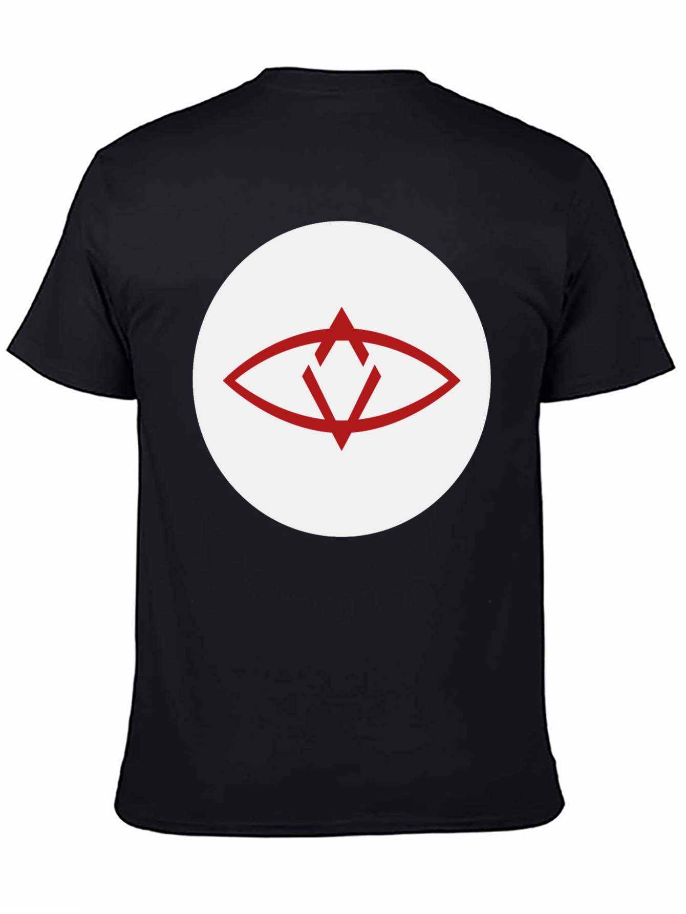 Eye Graphic Crew Neck T-Shirt - Black
