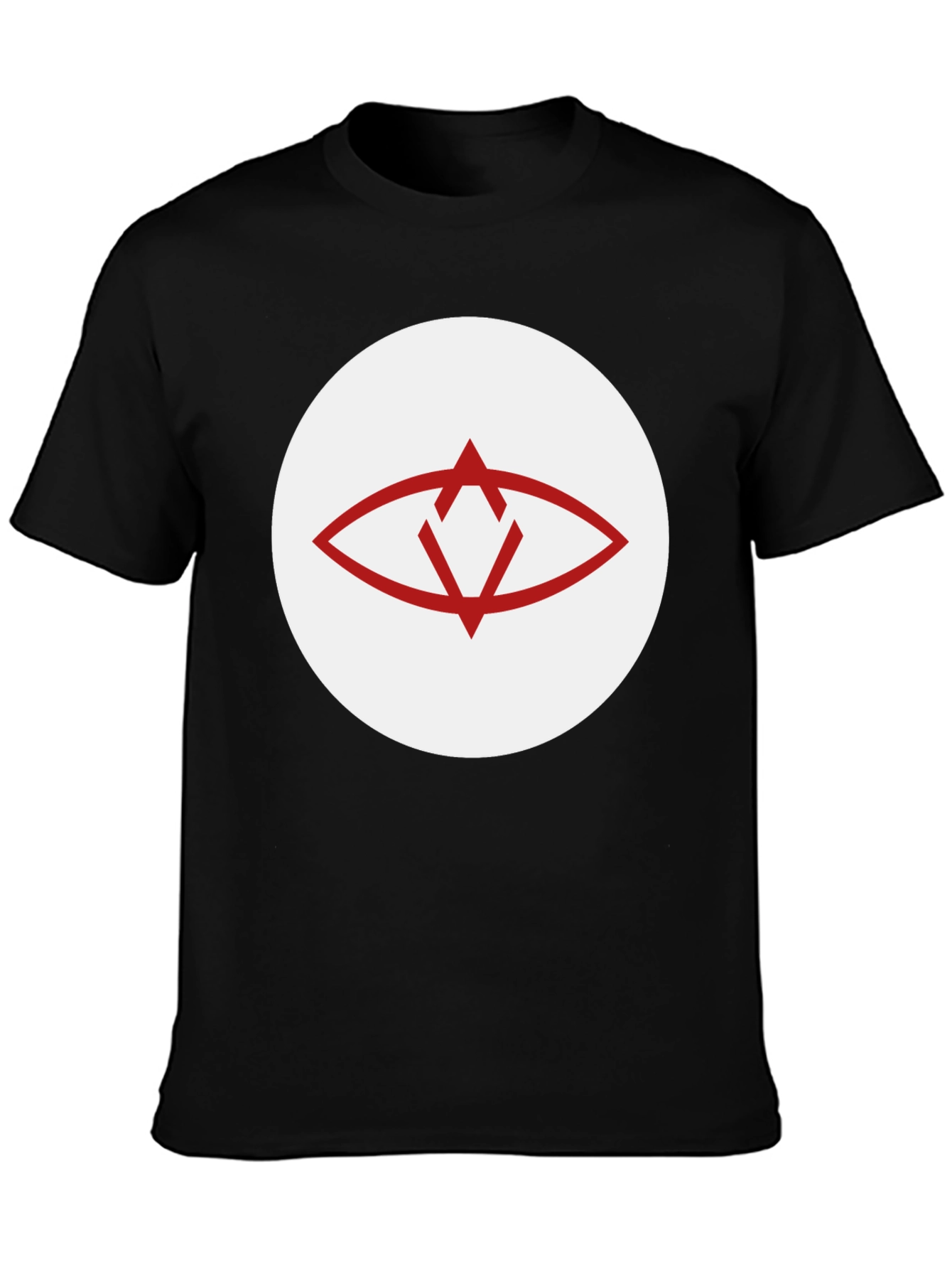 Eye Graphic Crew Neck T-Shirt - Black