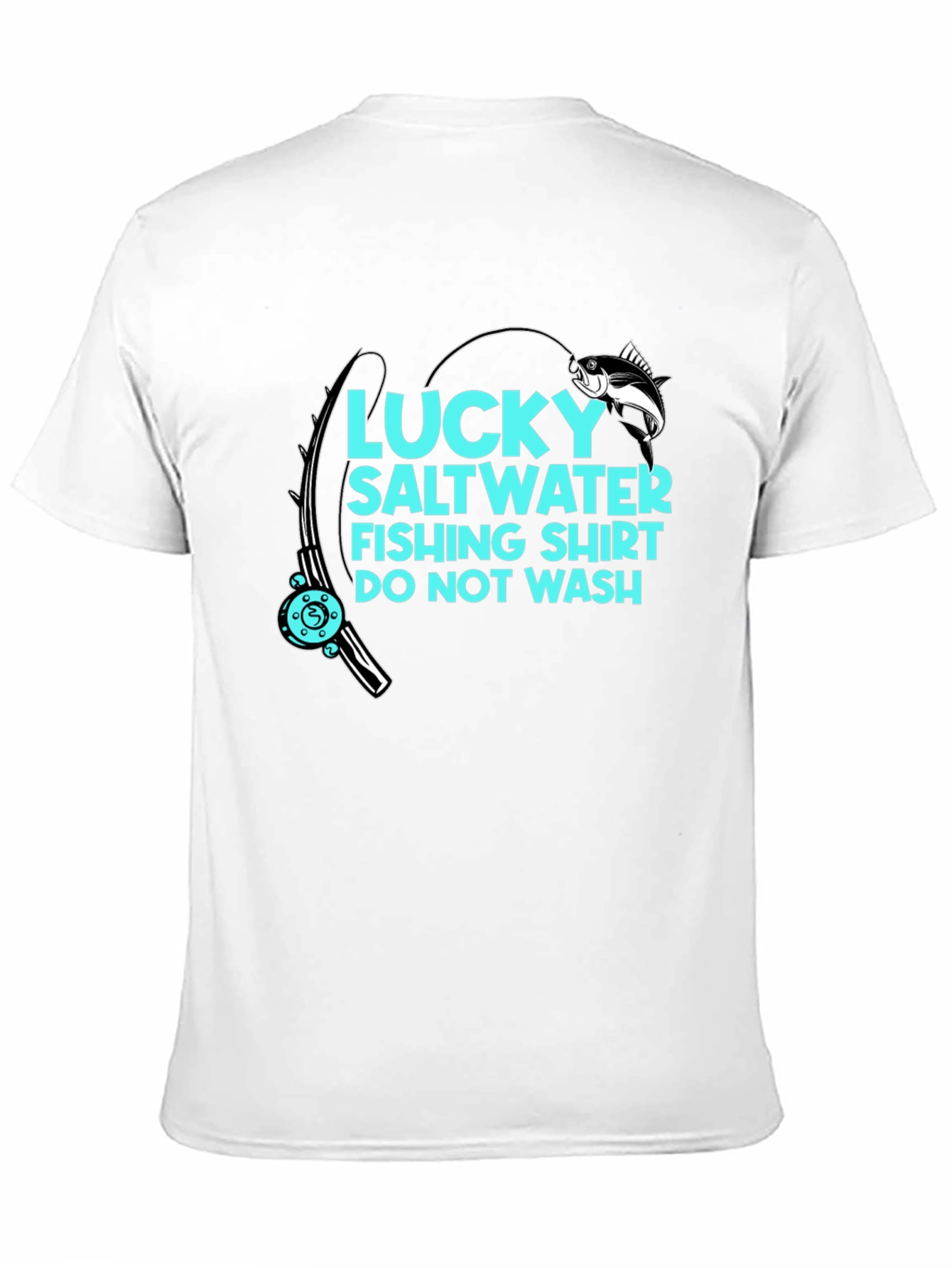 Lucky Saltwater Fishing Shirt - Funny Angler Tee