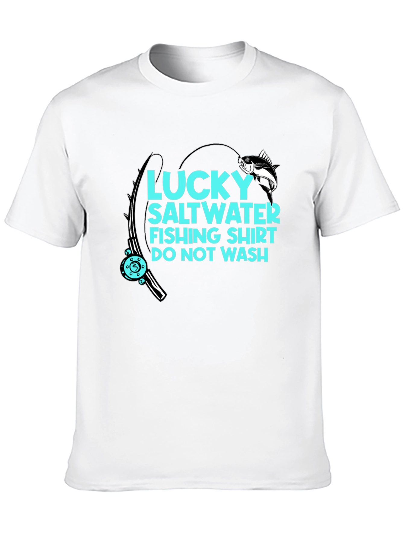Lucky Saltwater Fishing Shirt - Funny Angler Tee
