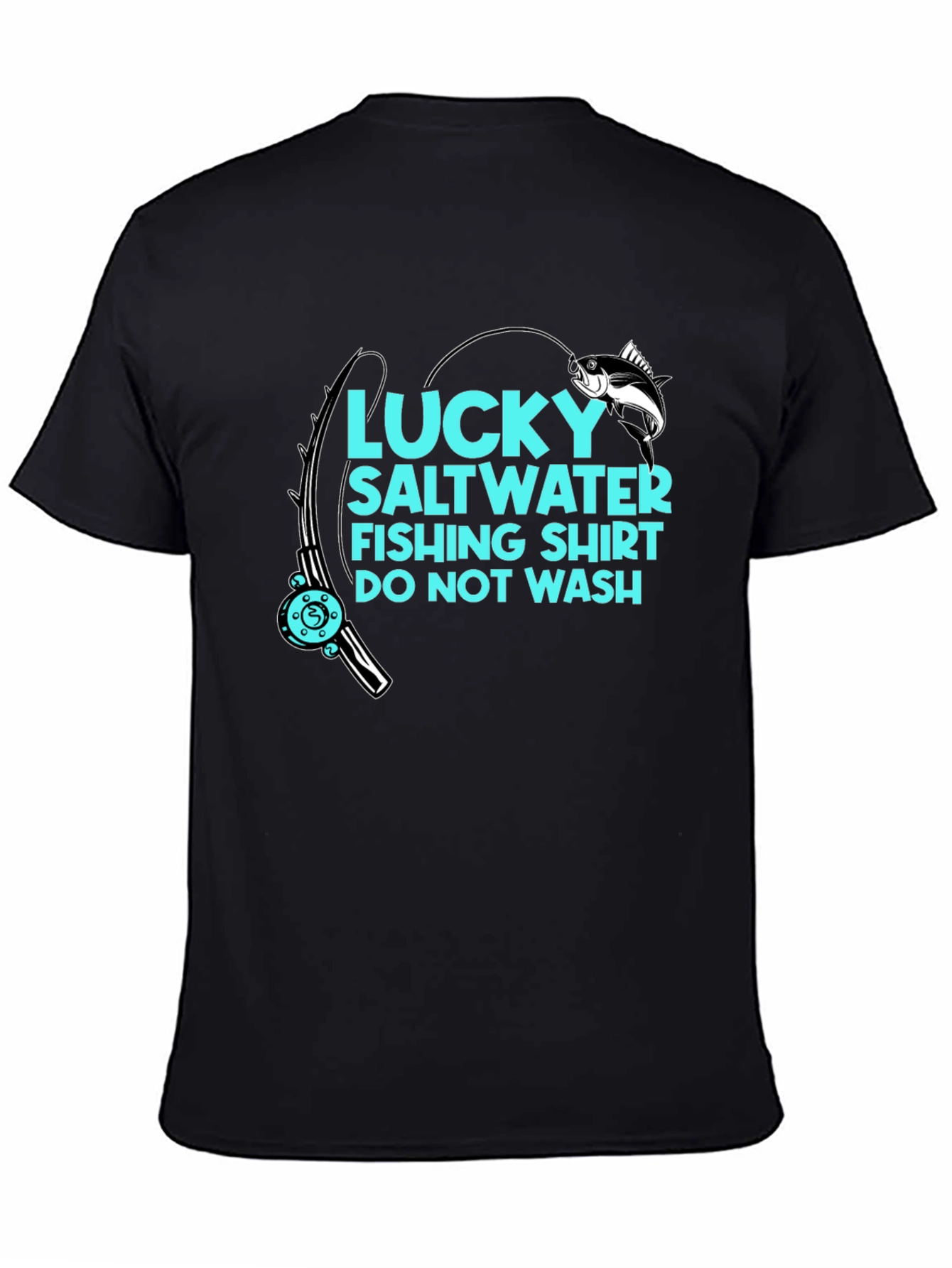 Lucky Saltwater Fishing Shirt - Funny Angler Tee