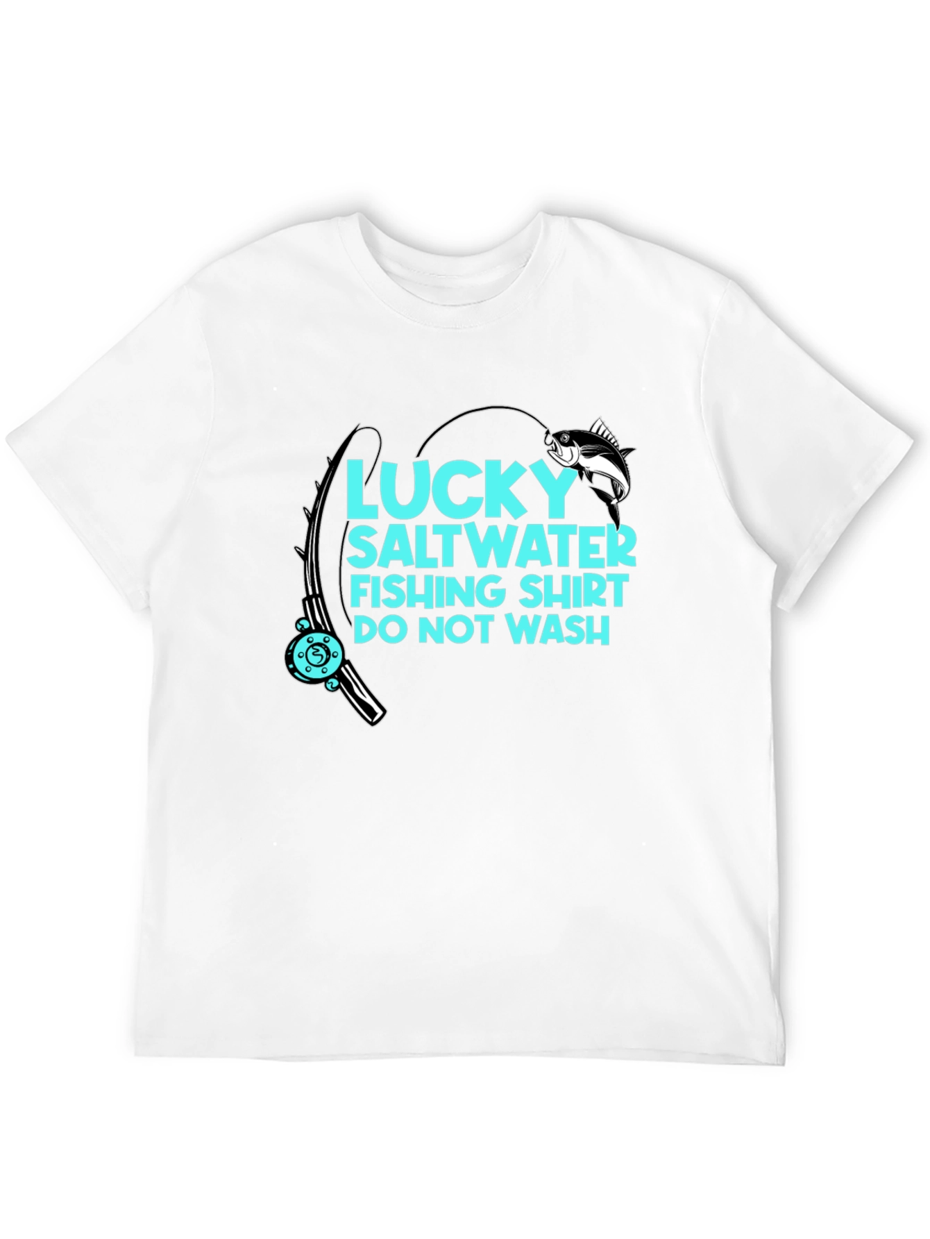 Lucky Saltwater Fishing Shirt - Funny Angler Tee