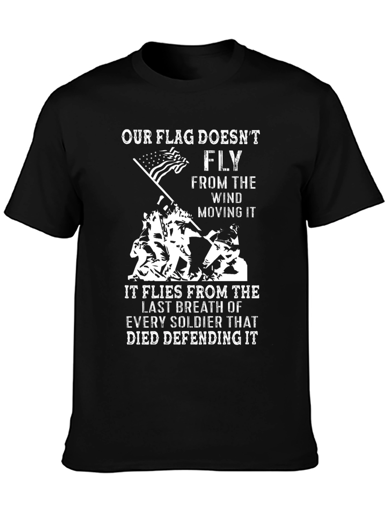 Patriotic US Flag Graphic T-Shirt