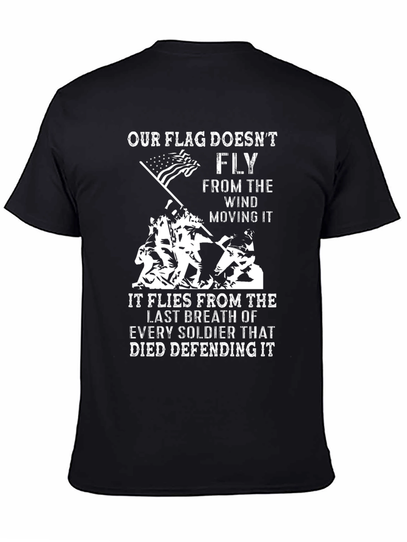 Patriotic US Flag Graphic T-Shirt