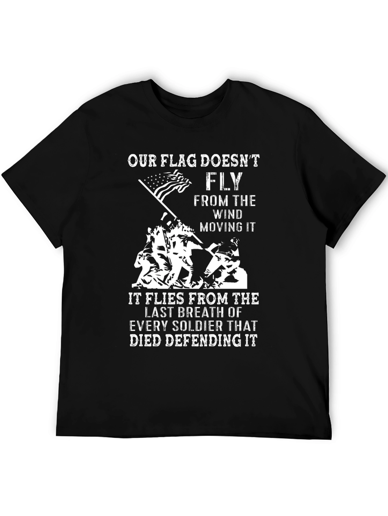 Patriotic US Flag Graphic T-Shirt