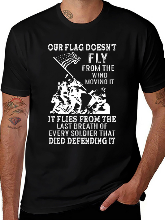 Patriotic US Flag Graphic T-Shirt