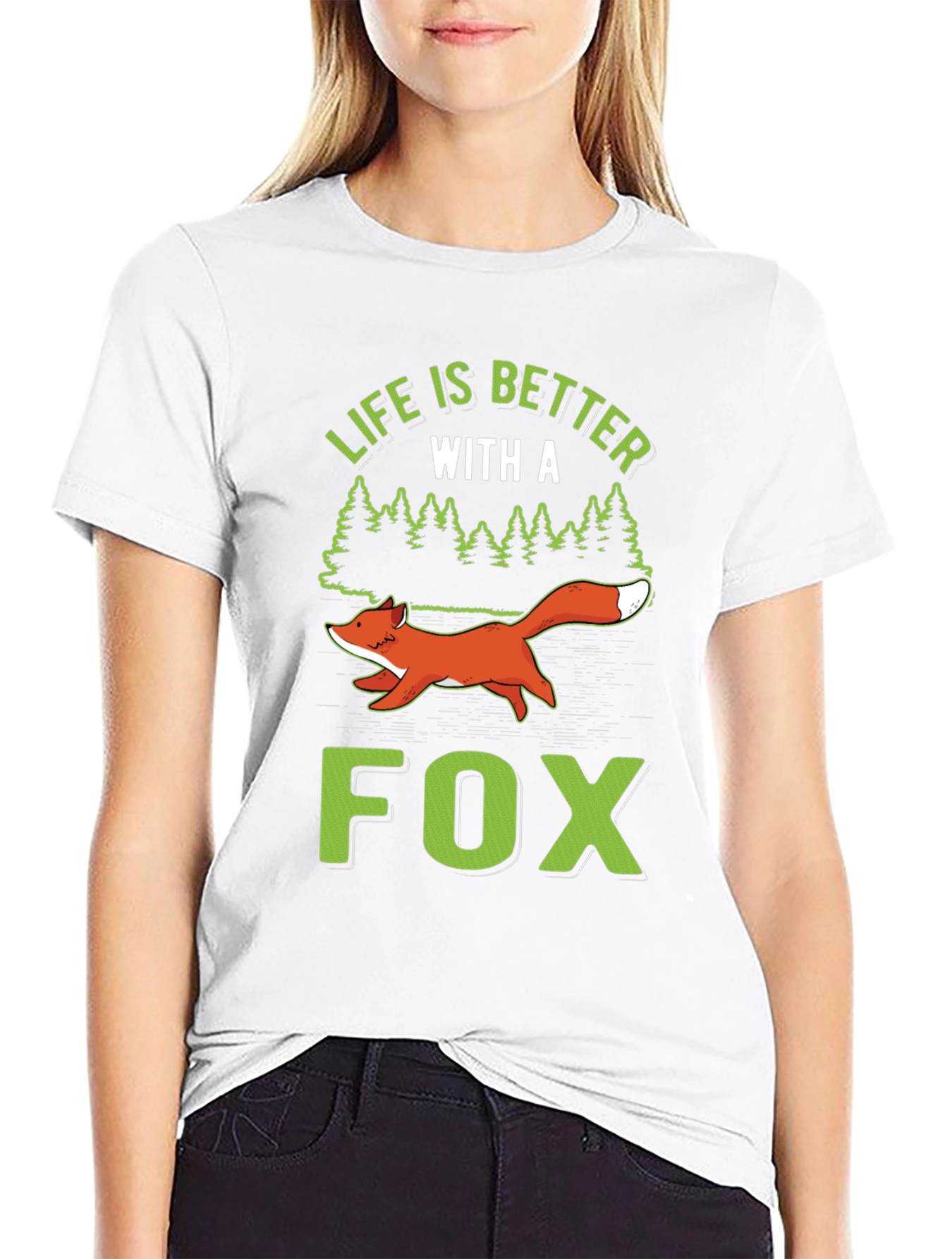 Life is Better with a Fox Graphic T-Shirt