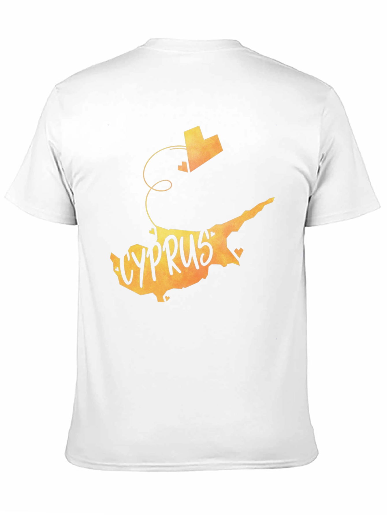 Cyprus Map Graphic Tee - Vacation Souvenir