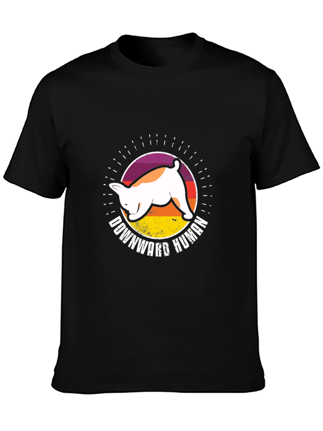 Downward Human Dog T-Shirt - Yoga Inspired Tee