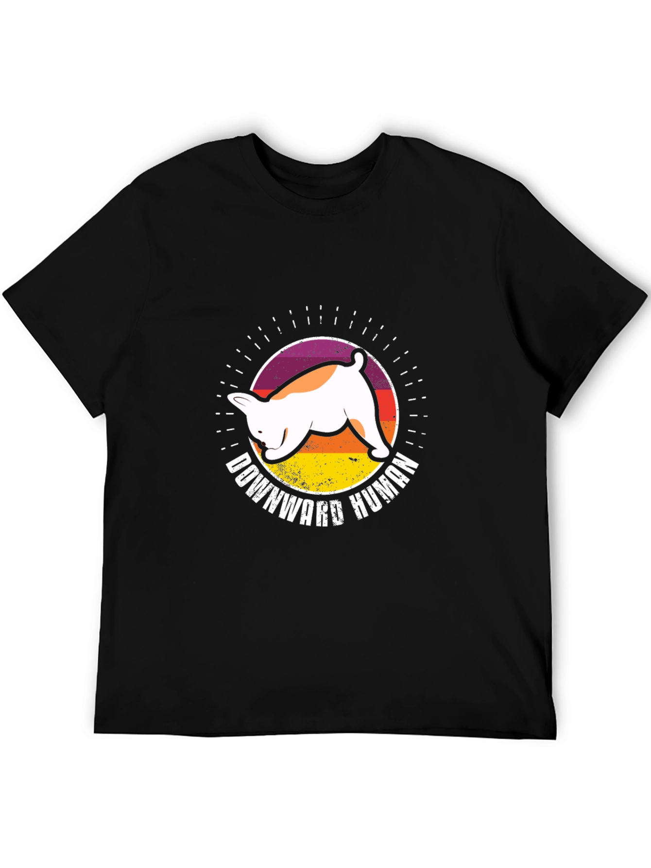 Downward Human Dog T-Shirt - Yoga Inspired Tee
