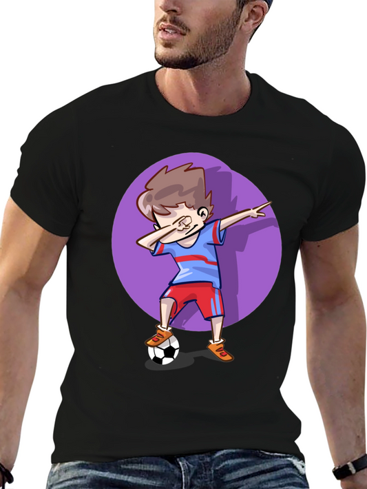 Dabbing Soccer Kid Graphic Tee