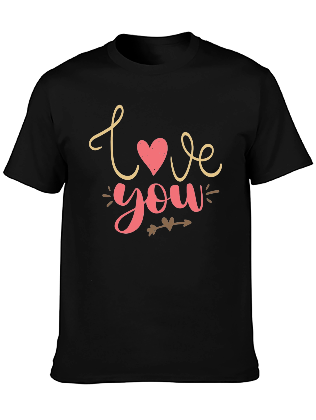 Love You Graphic Tee - Valentines Day Shirt