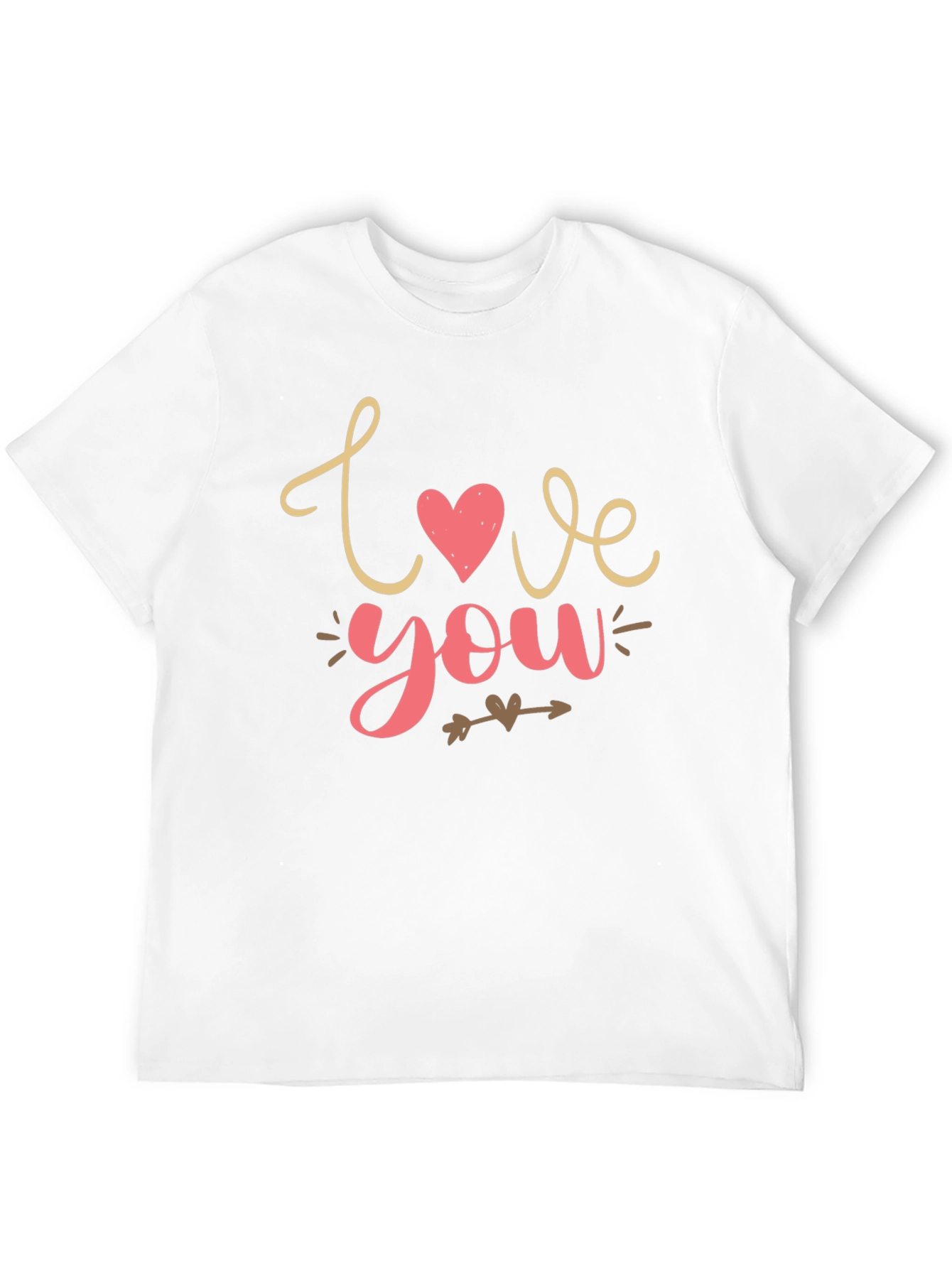 Love You Graphic Tee - Valentines Day Shirt