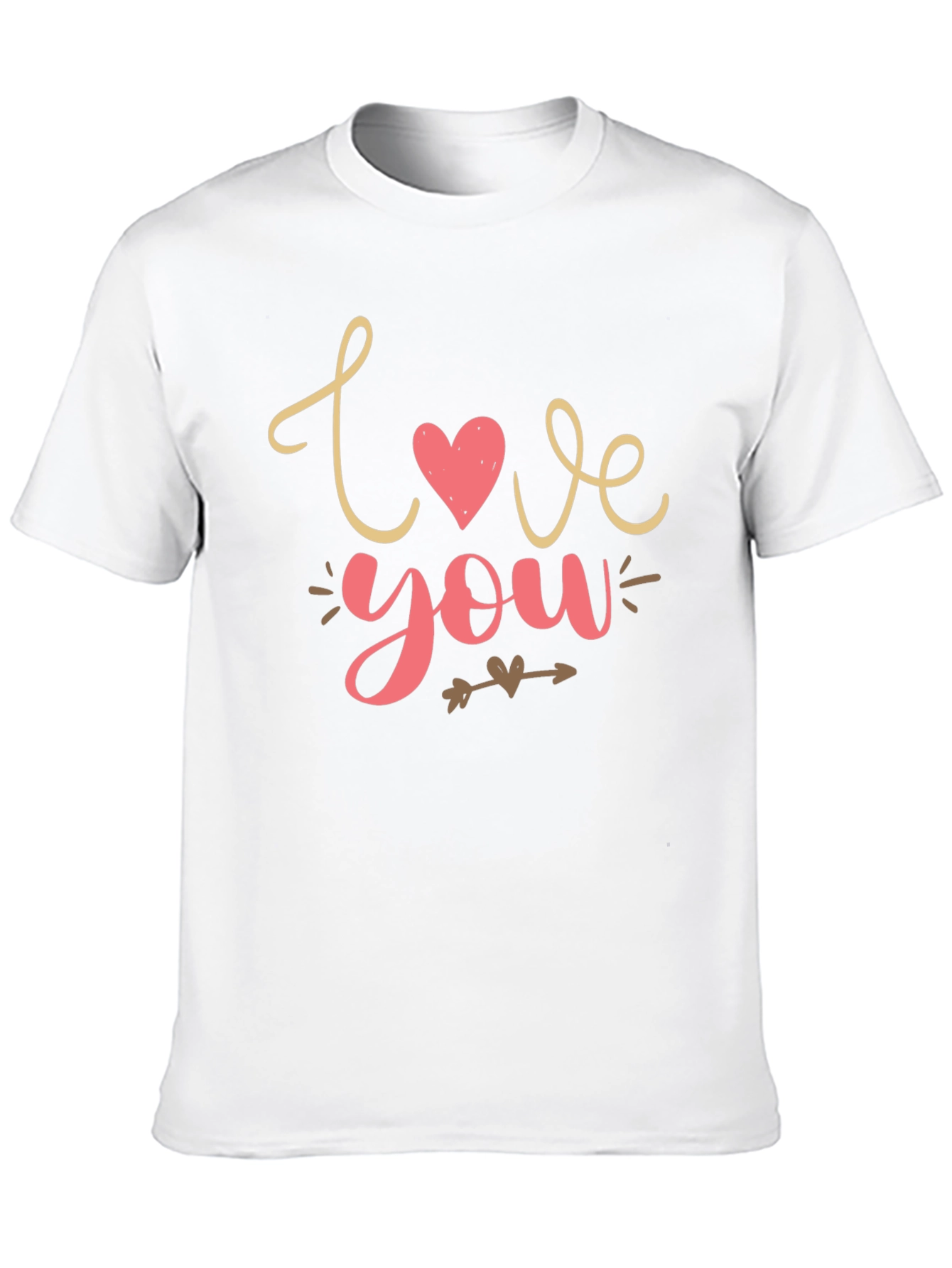 Love You Graphic Tee - Valentines Day Shirt