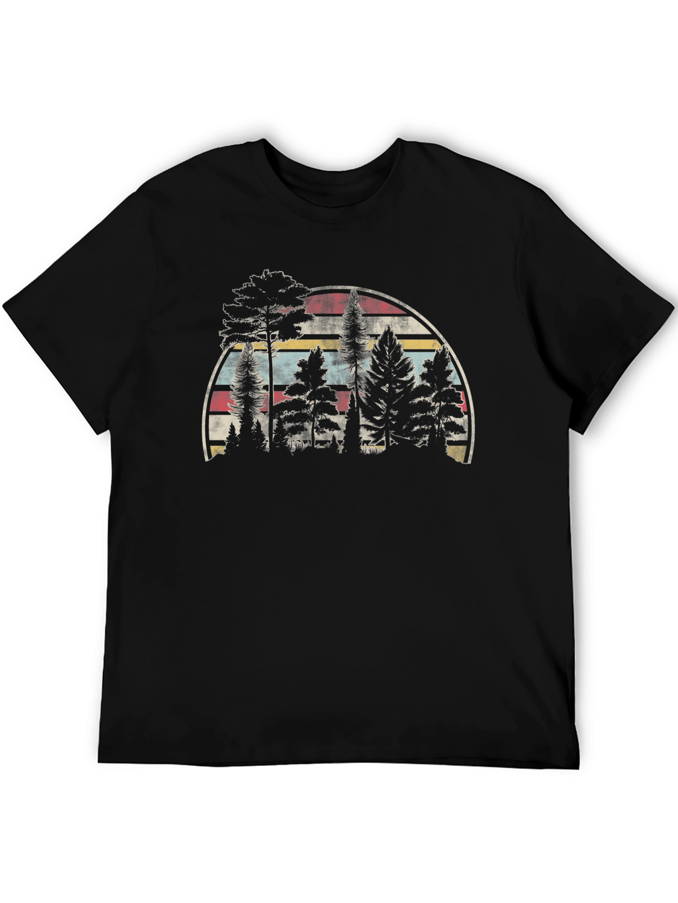 Retro Forest T-Shirt - Nature Lover Tee