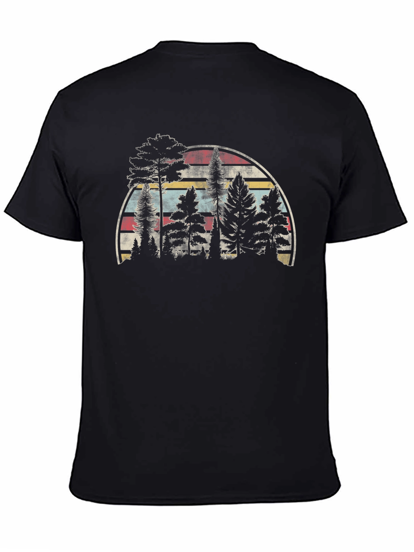 Retro Forest T-Shirt - Nature Lover Tee