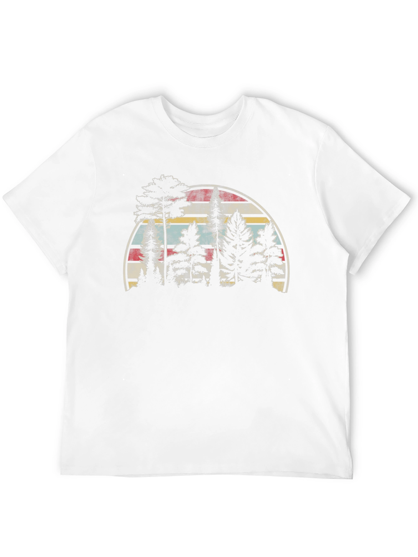 Retro Forest T-Shirt - Nature Lover Tee