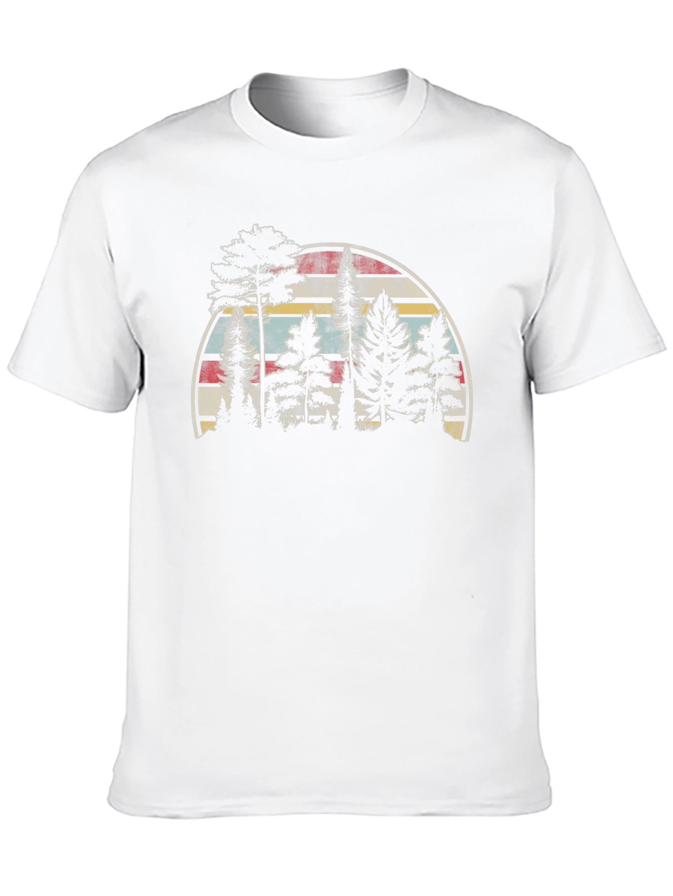 Retro Forest T-Shirt - Nature Lover Tee