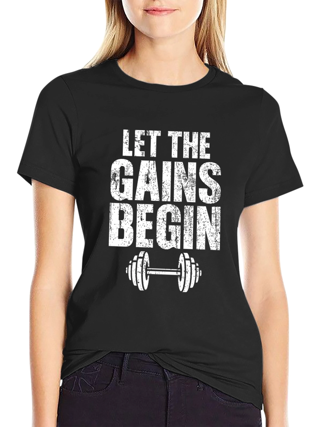 Let the Gains Begin Workout T-Shirt