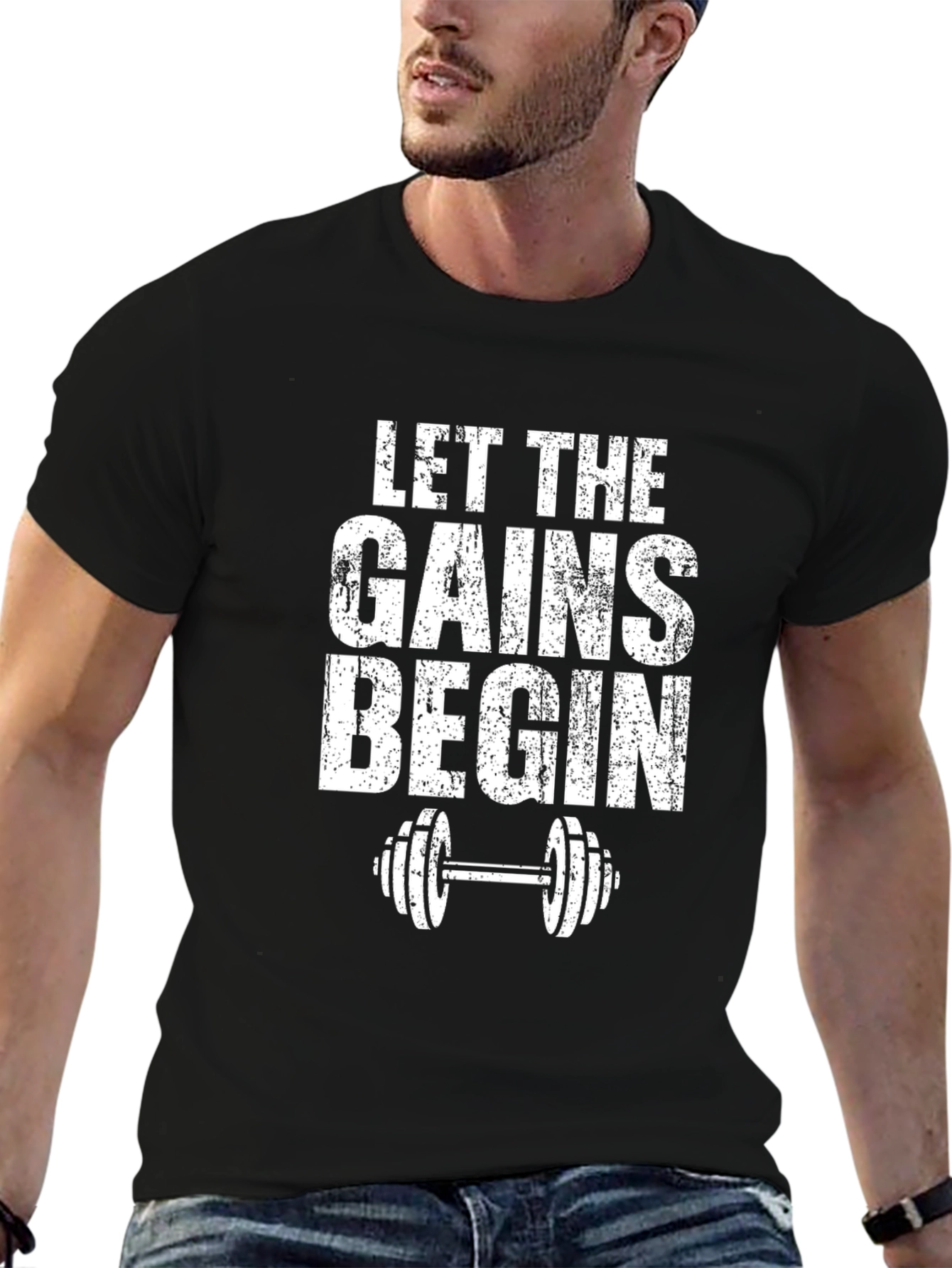 Let the Gains Begin Workout T-Shirt