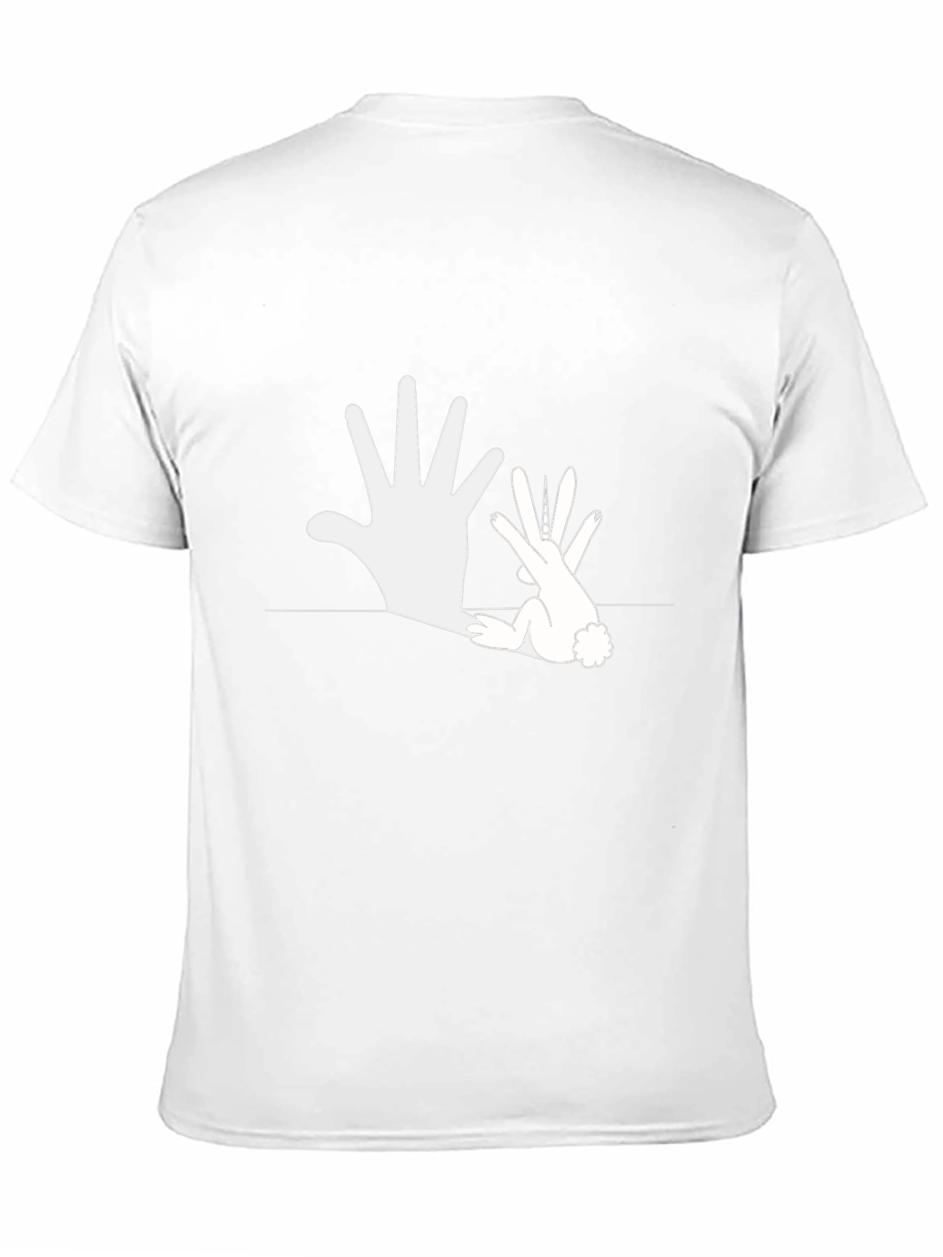 Hand Shadow Rabbit T-Shirt - Illusion Design