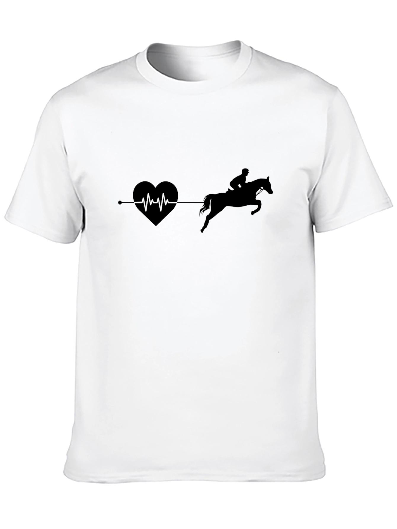 Heartbeat Horse Riding T-Shirt