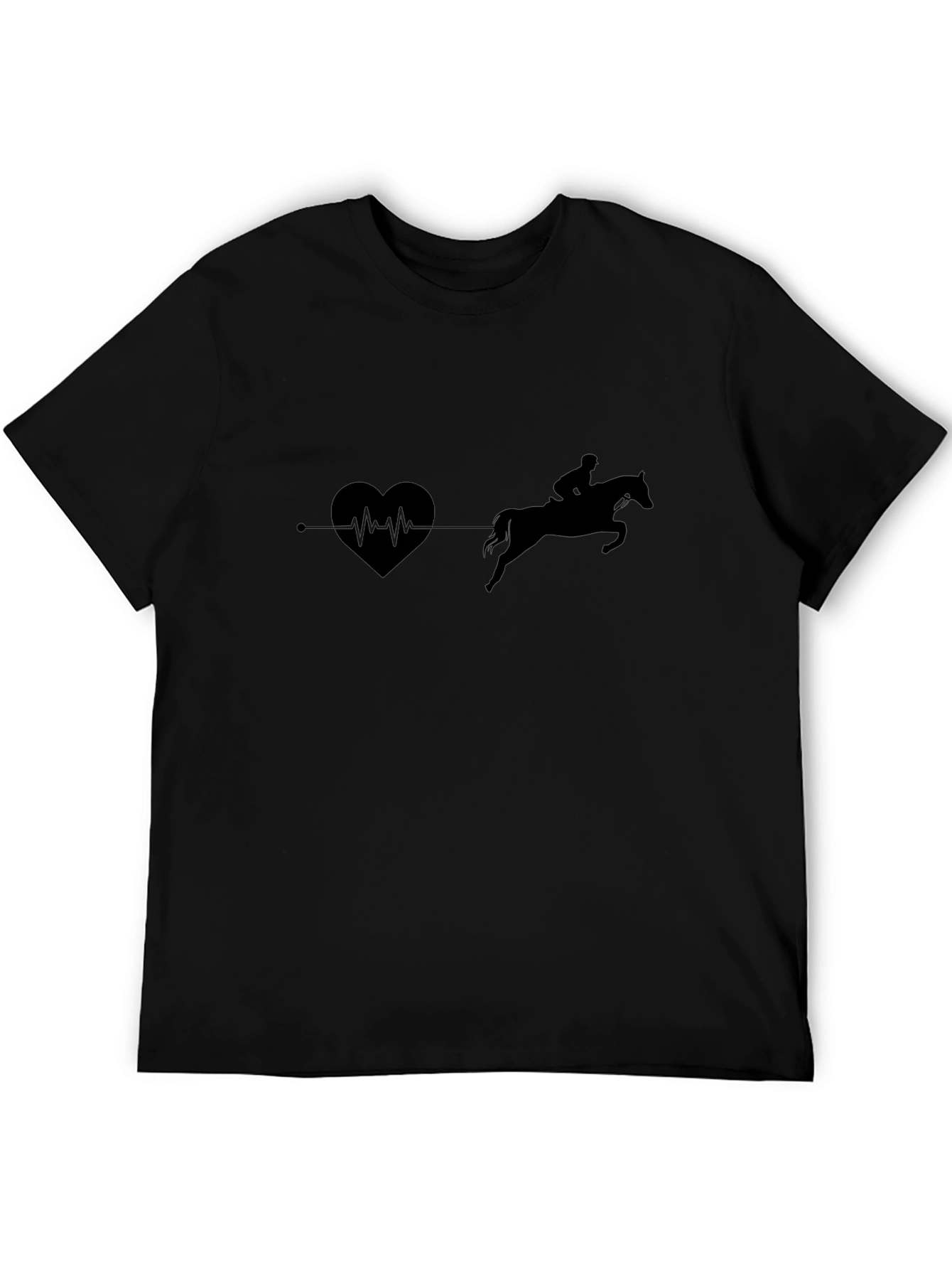 Heartbeat Horse Riding T-Shirt