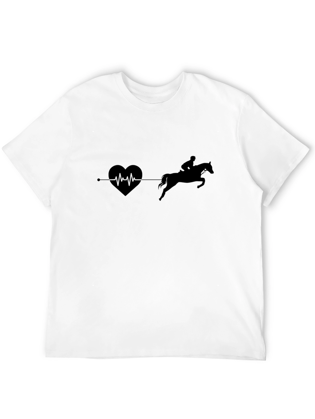 Heartbeat Horse Riding T-Shirt