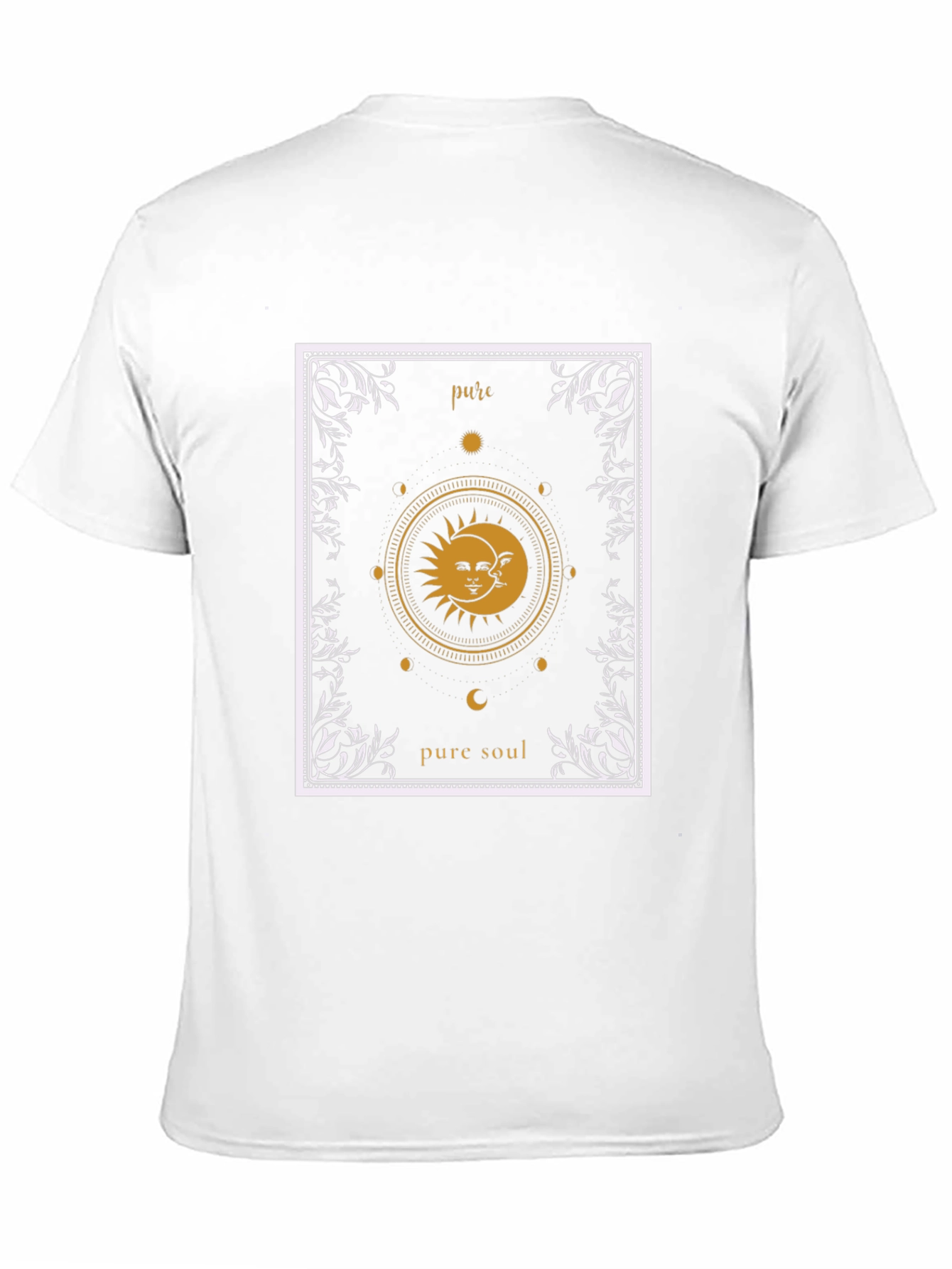 Pure Soul Graphic T-Shirt - Sun & Moon Design