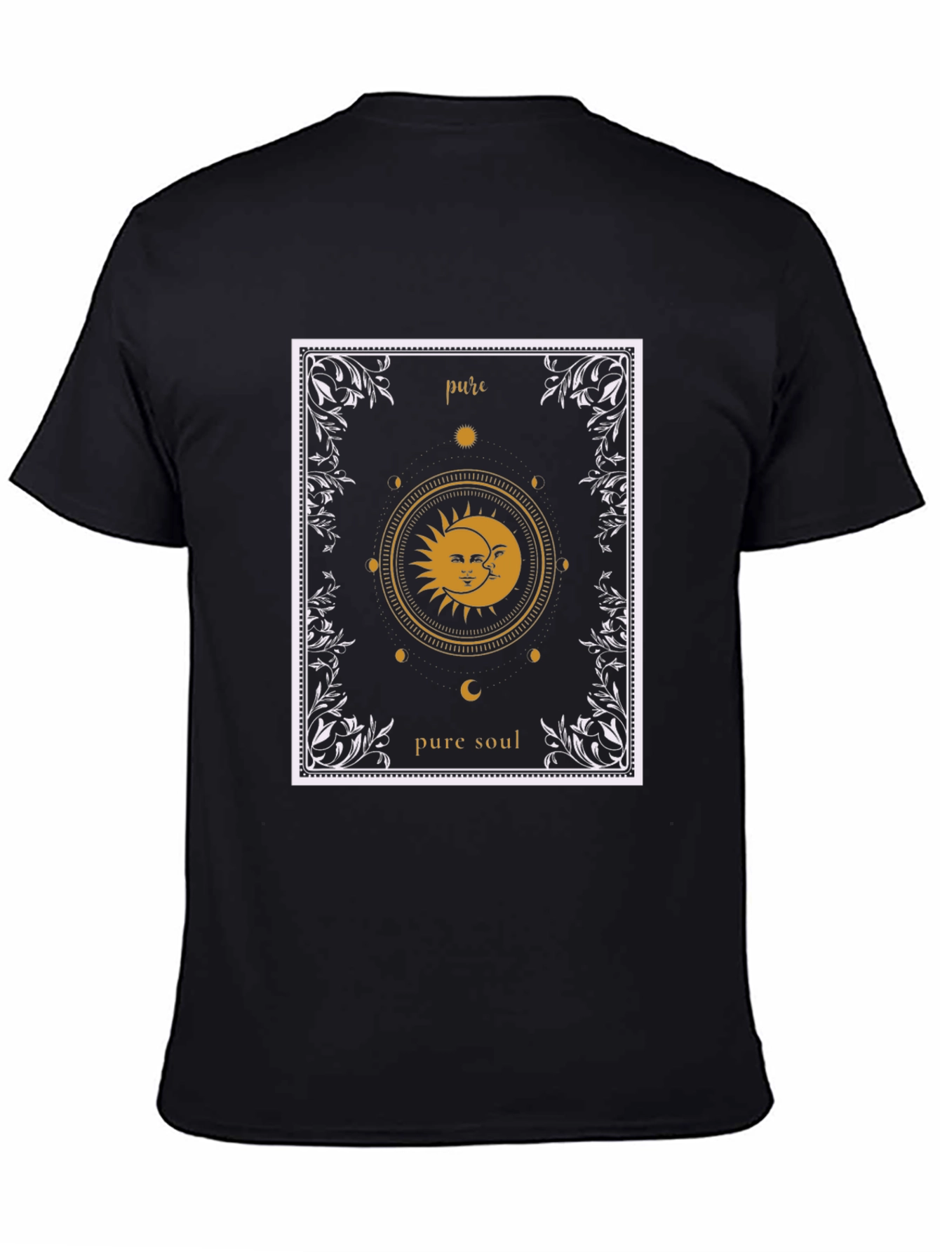 Pure Soul Graphic T-Shirt - Sun & Moon Design