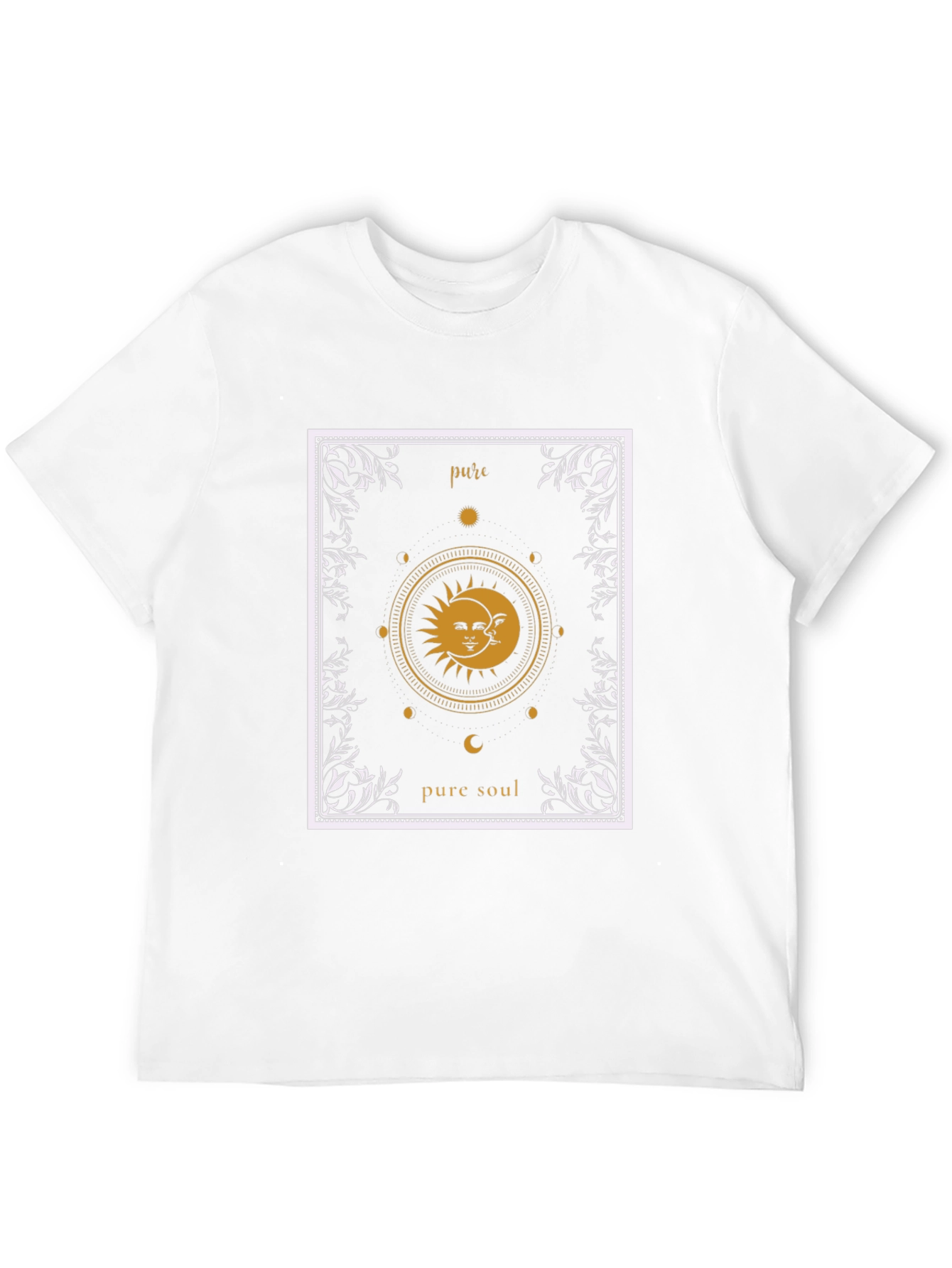 Pure Soul Graphic T-Shirt - Sun & Moon Design
