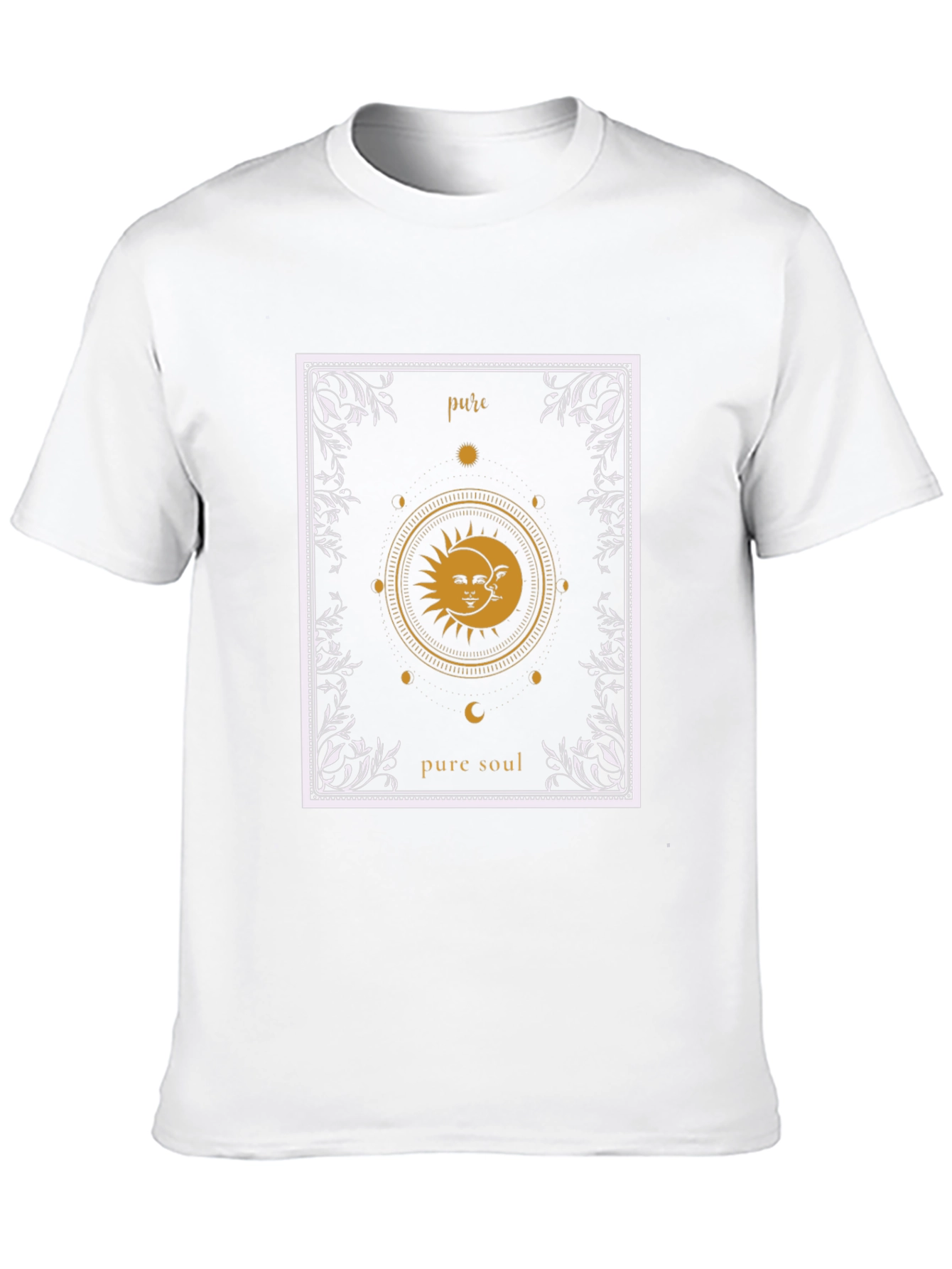 Pure Soul Graphic T-Shirt - Sun & Moon Design
