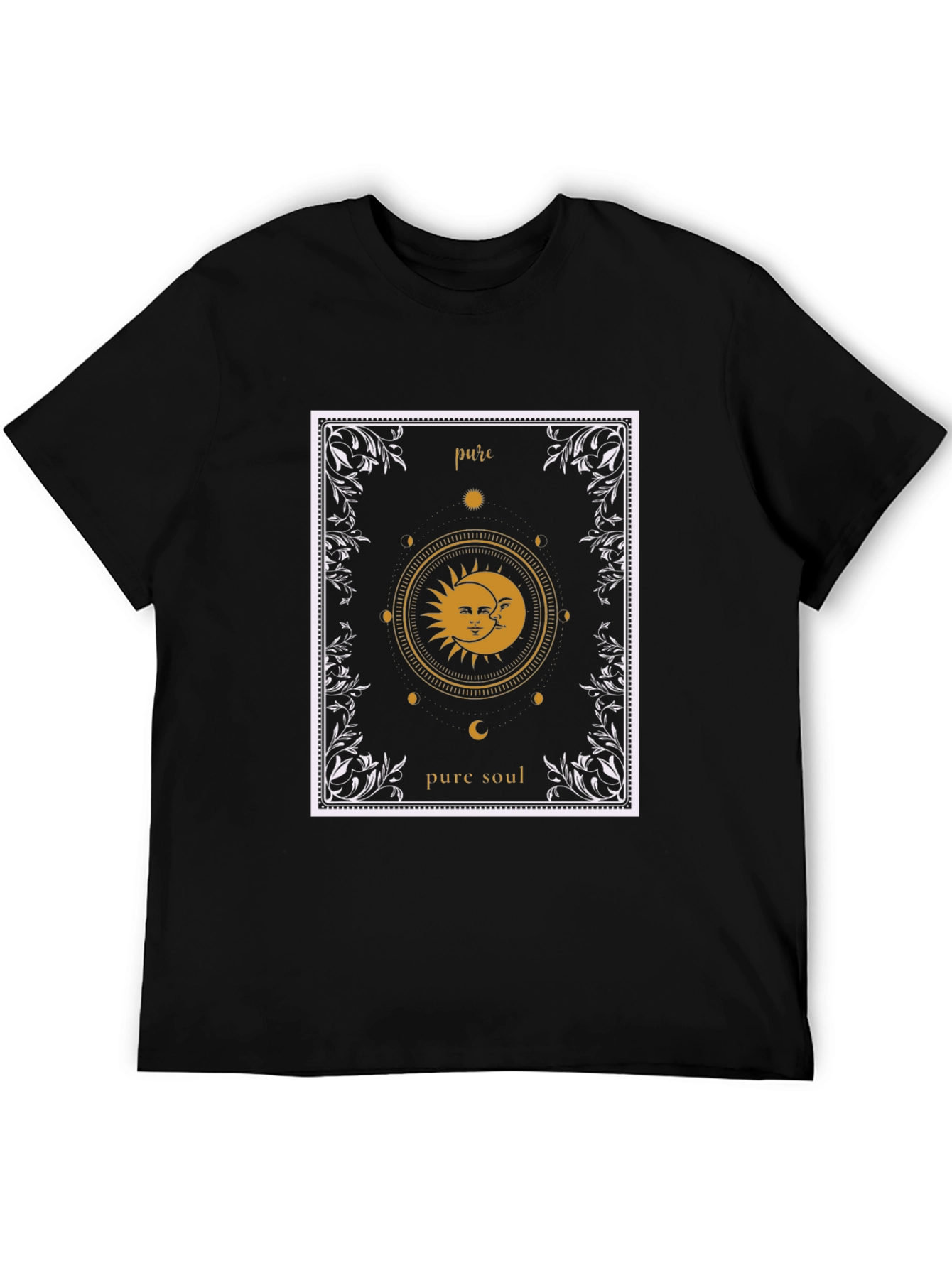 Pure Soul Graphic T-Shirt - Sun & Moon Design