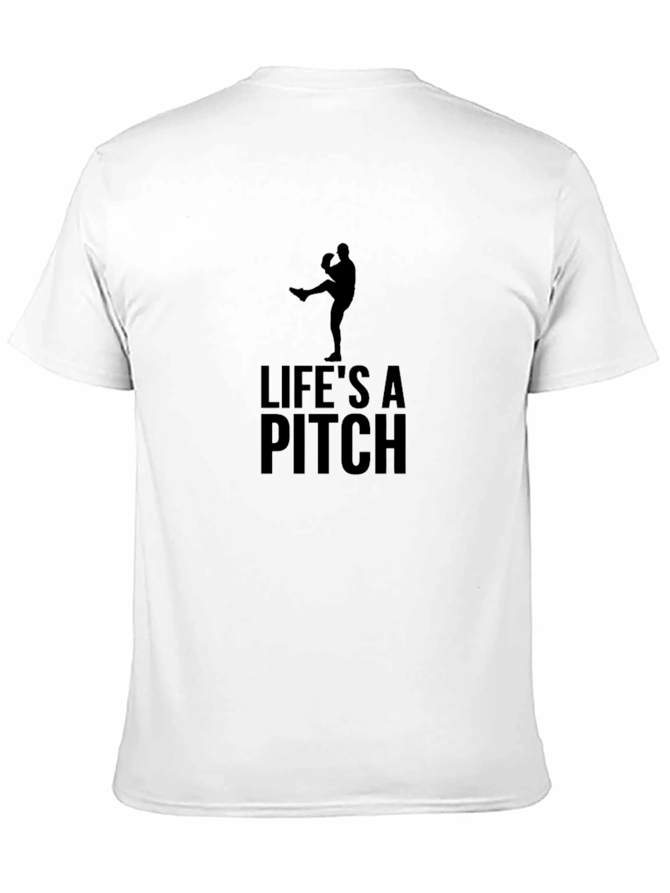 Lifes a Pitch Graphic Tee - Baseball T-Shirt