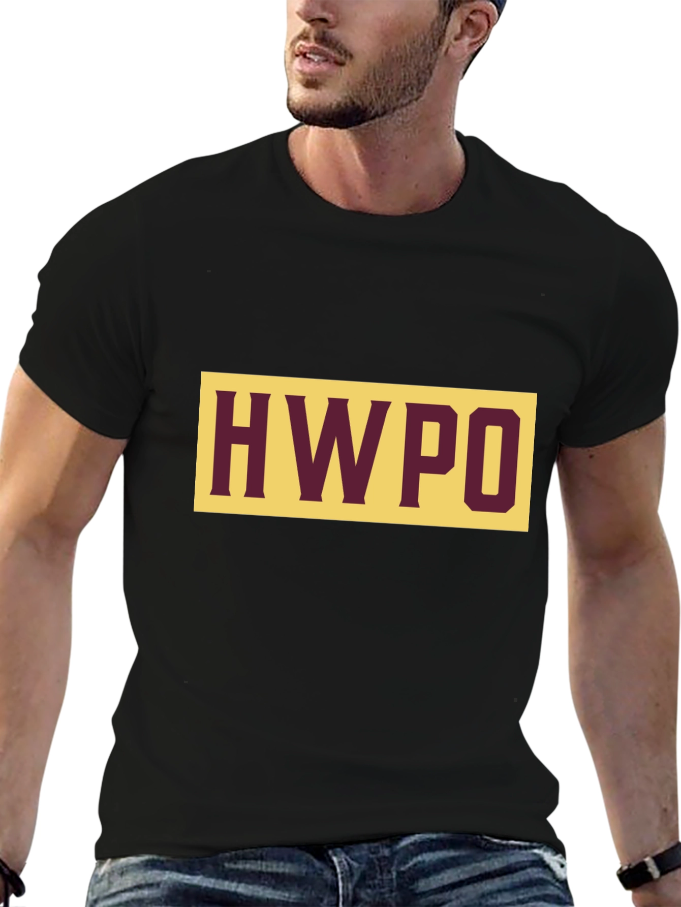 HWPO Graphic Tee - Black Casual Style