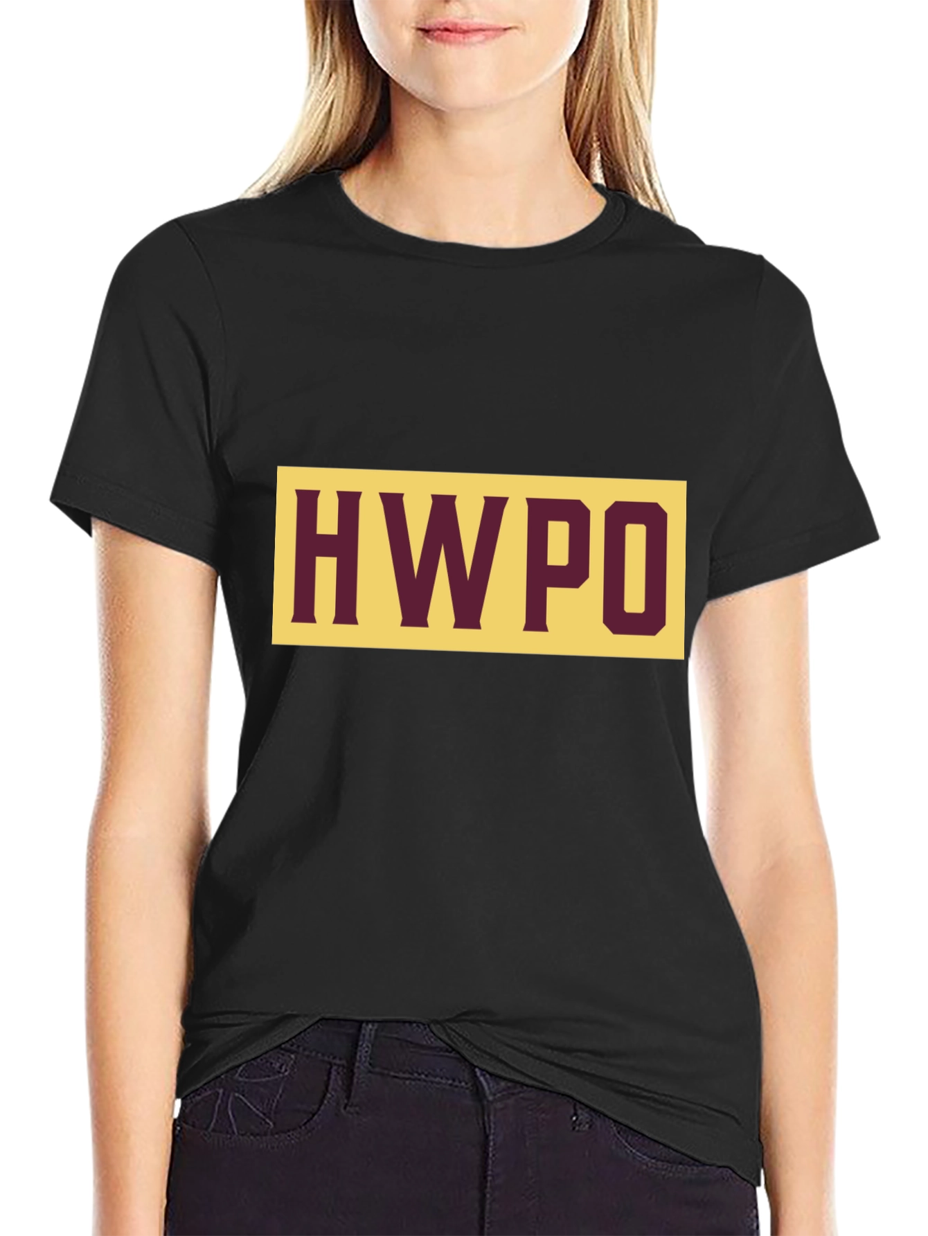 HWPO Graphic Tee - Black Casual Style