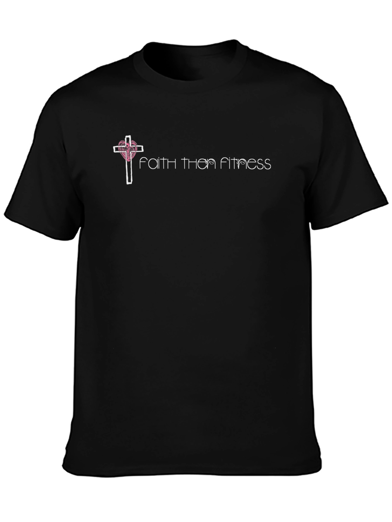 Faith Then Fitness Black T-Shirt