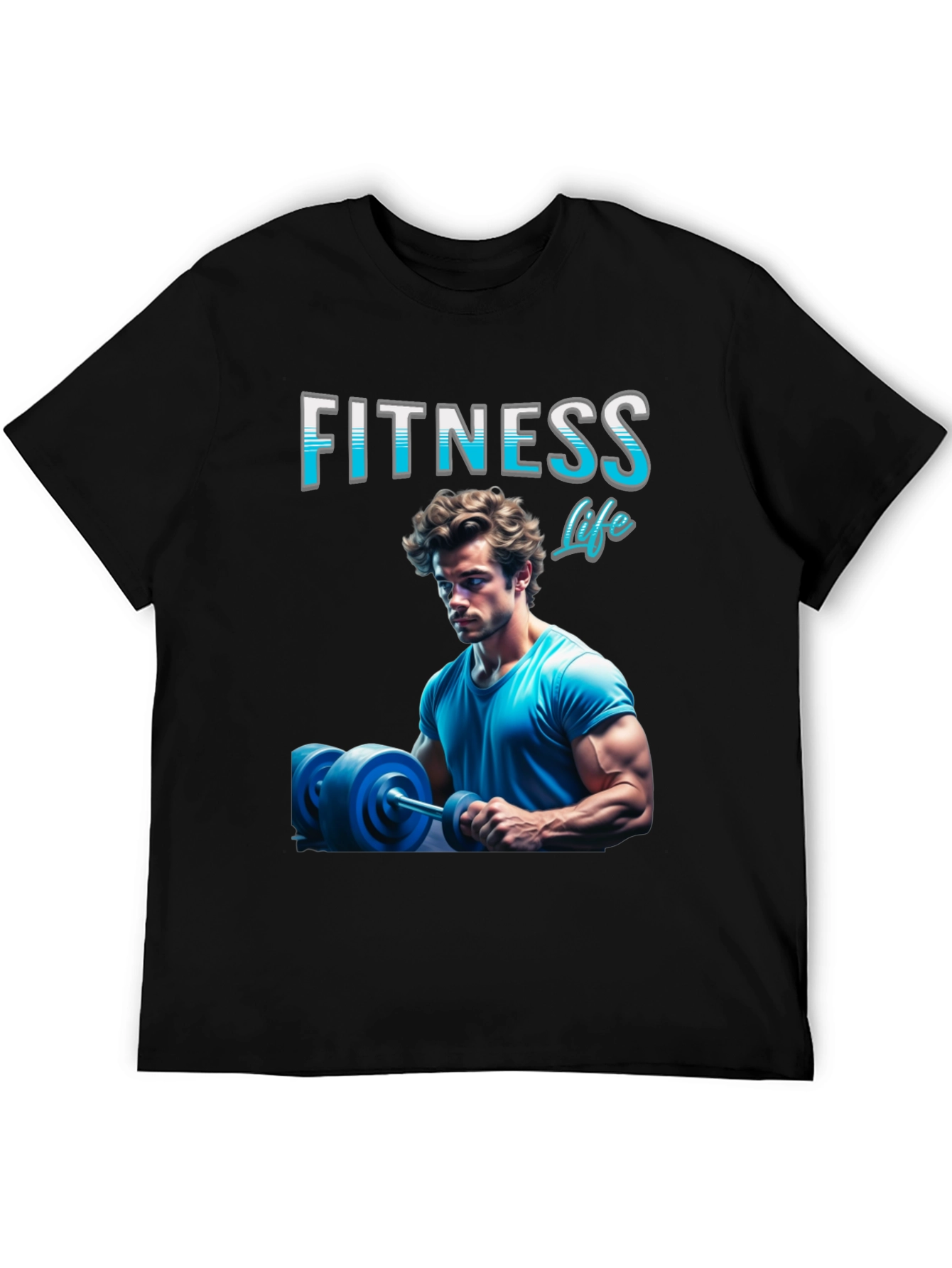 Fitness Life T-Shirt - Gym Body Design