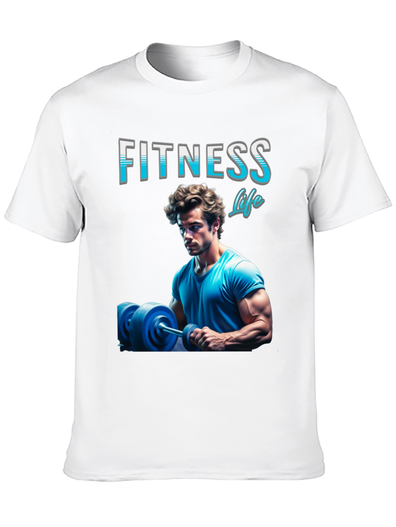 Fitness Life T-Shirt - Gym Body Design