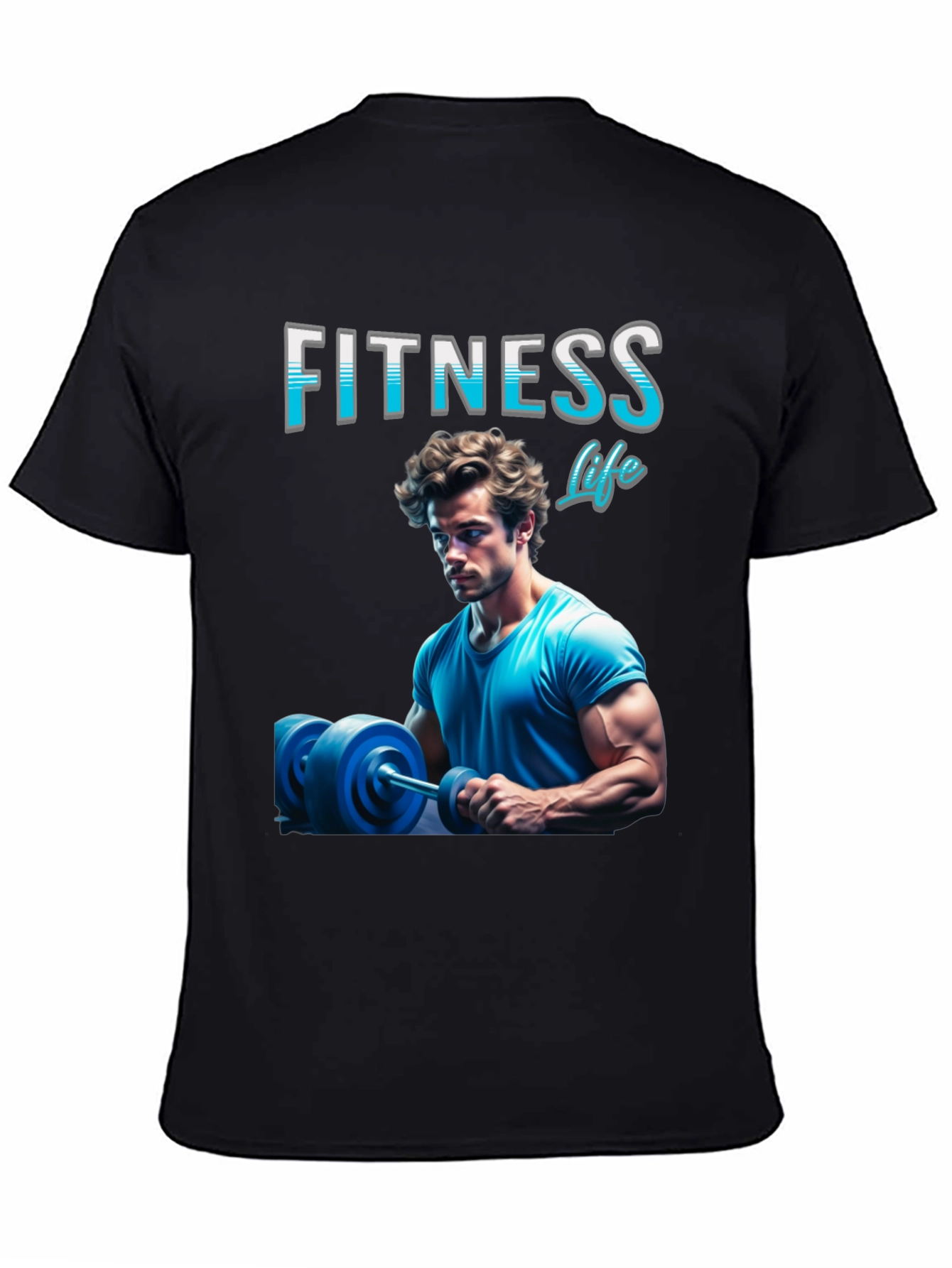 Fitness Life T-Shirt - Gym Body Design