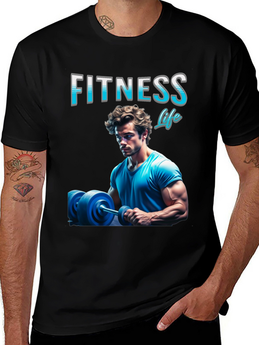 Fitness Life T-Shirt - Gym Body Design
