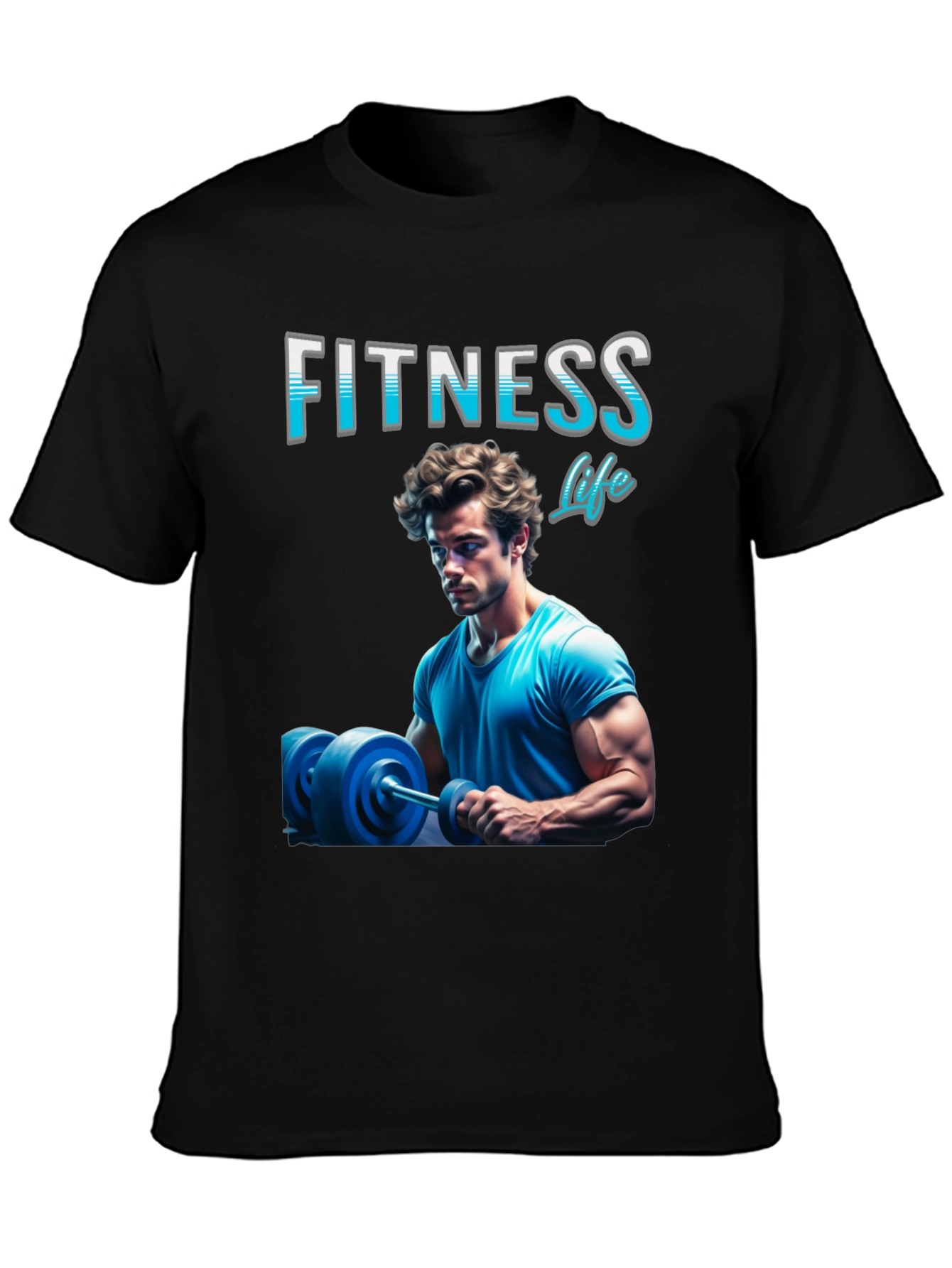 Fitness Life T-Shirt - Gym Body Design