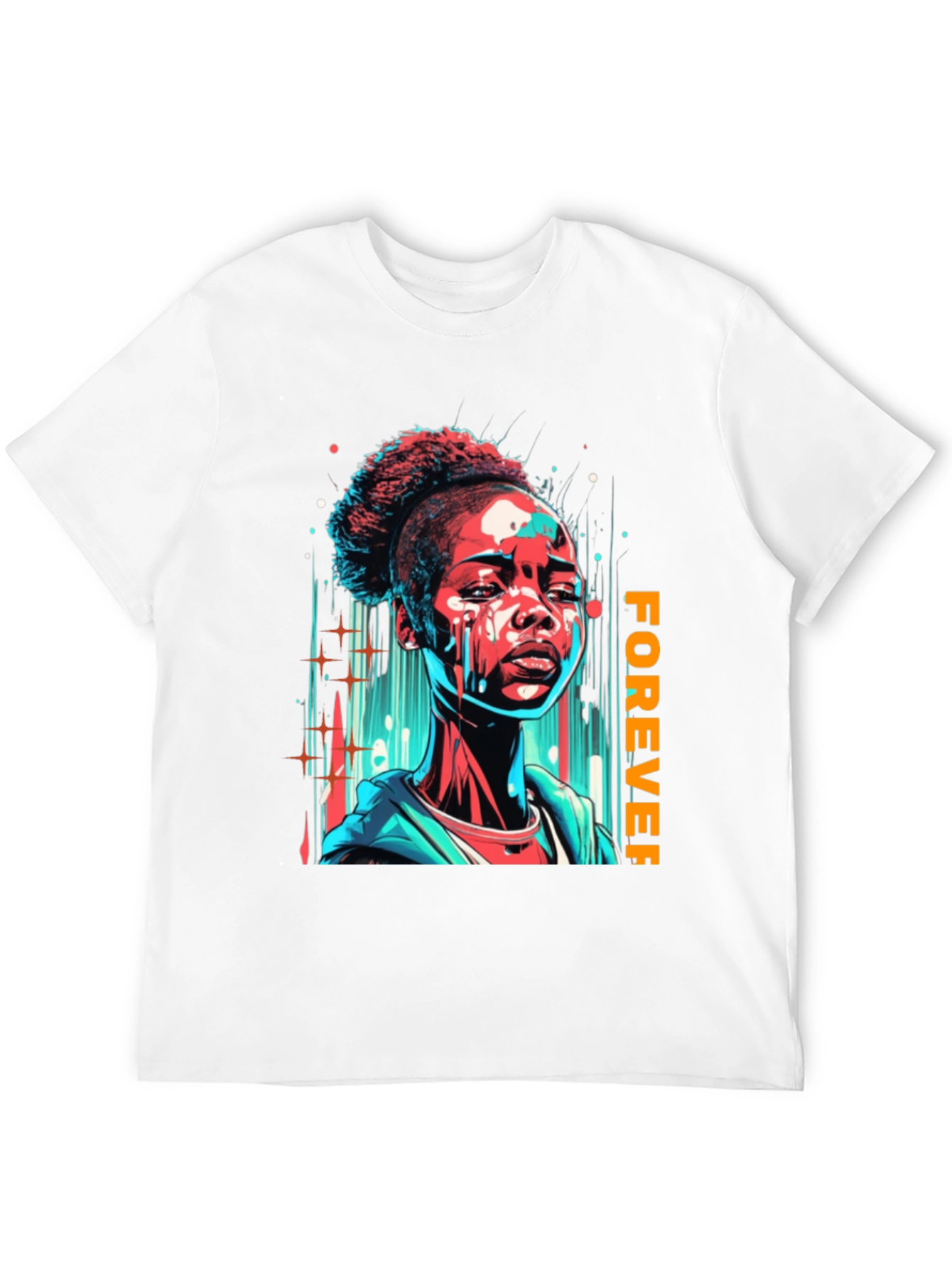 Forever Graphic Print Black T-Shirt