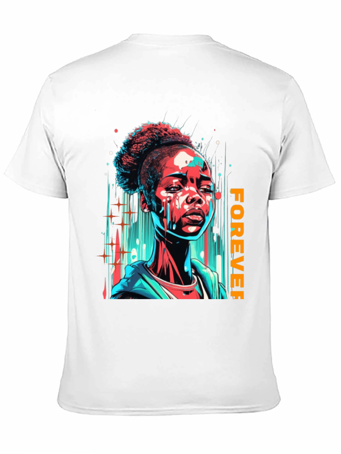 Forever Graphic Print Black T-Shirt