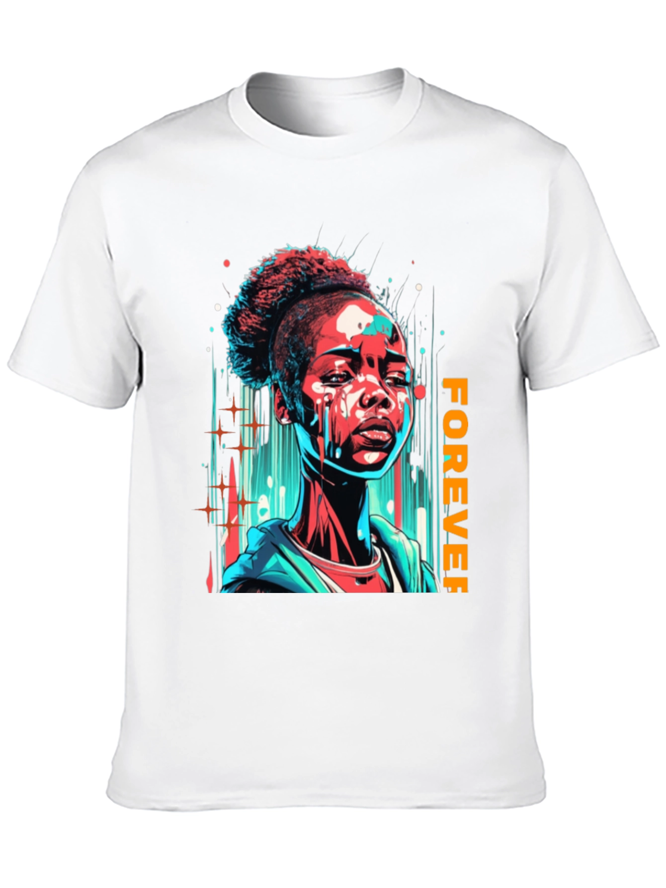 Forever Graphic Print Black T-Shirt