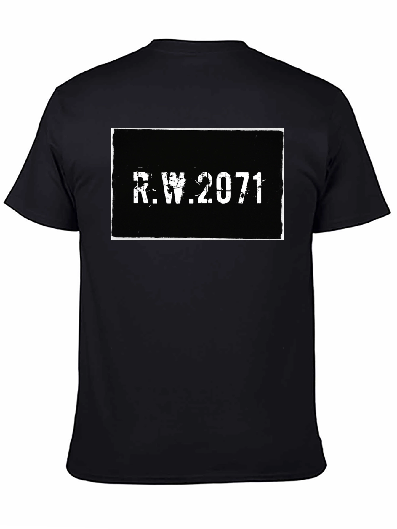R.W. 2071 Graphic Tee - Retro Style Black T-Shirt
