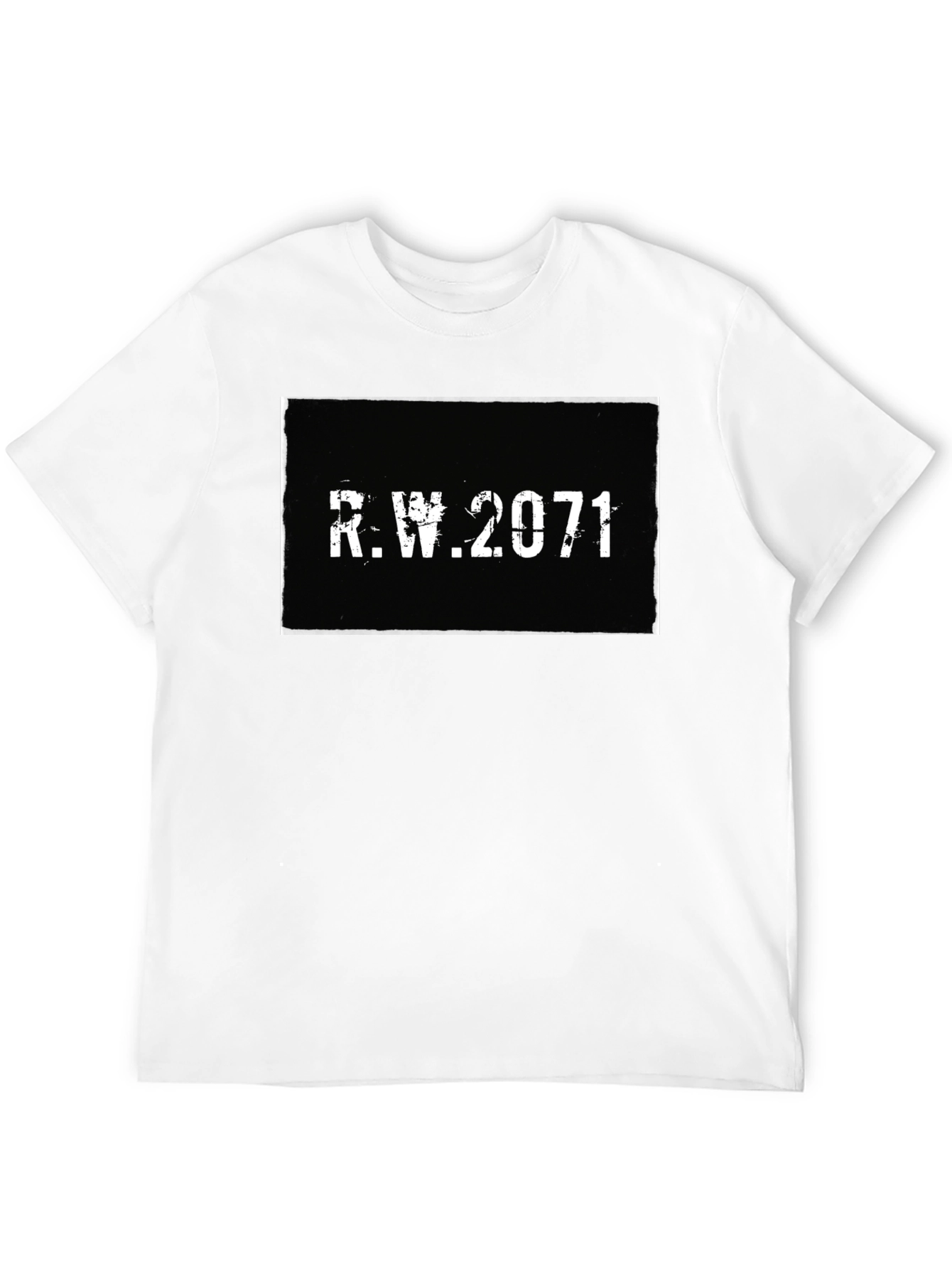 R.W. 2071 Graphic Tee - Retro Style Black T-Shirt
