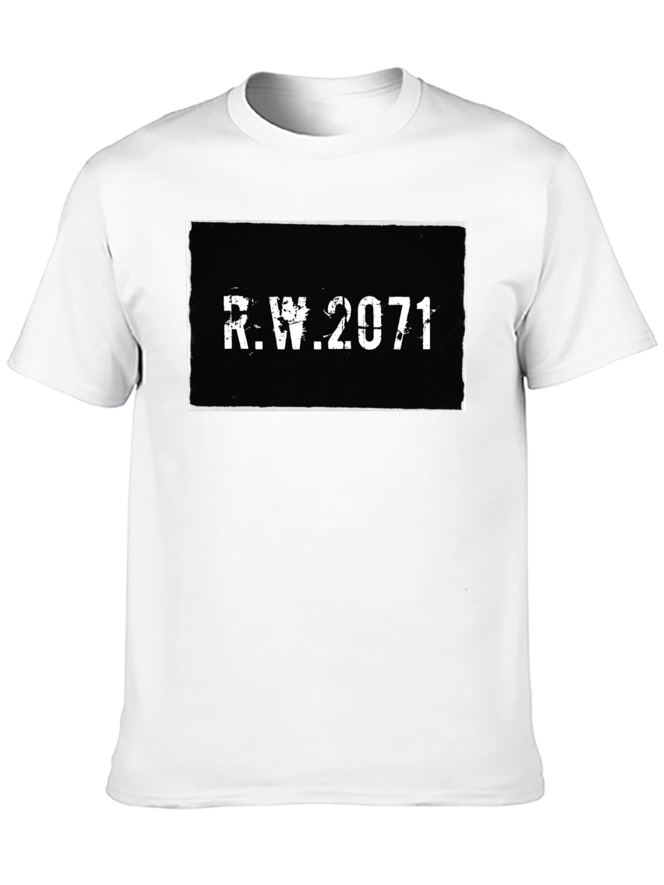 R.W. 2071 Graphic Tee - Retro Style Black T-Shirt
