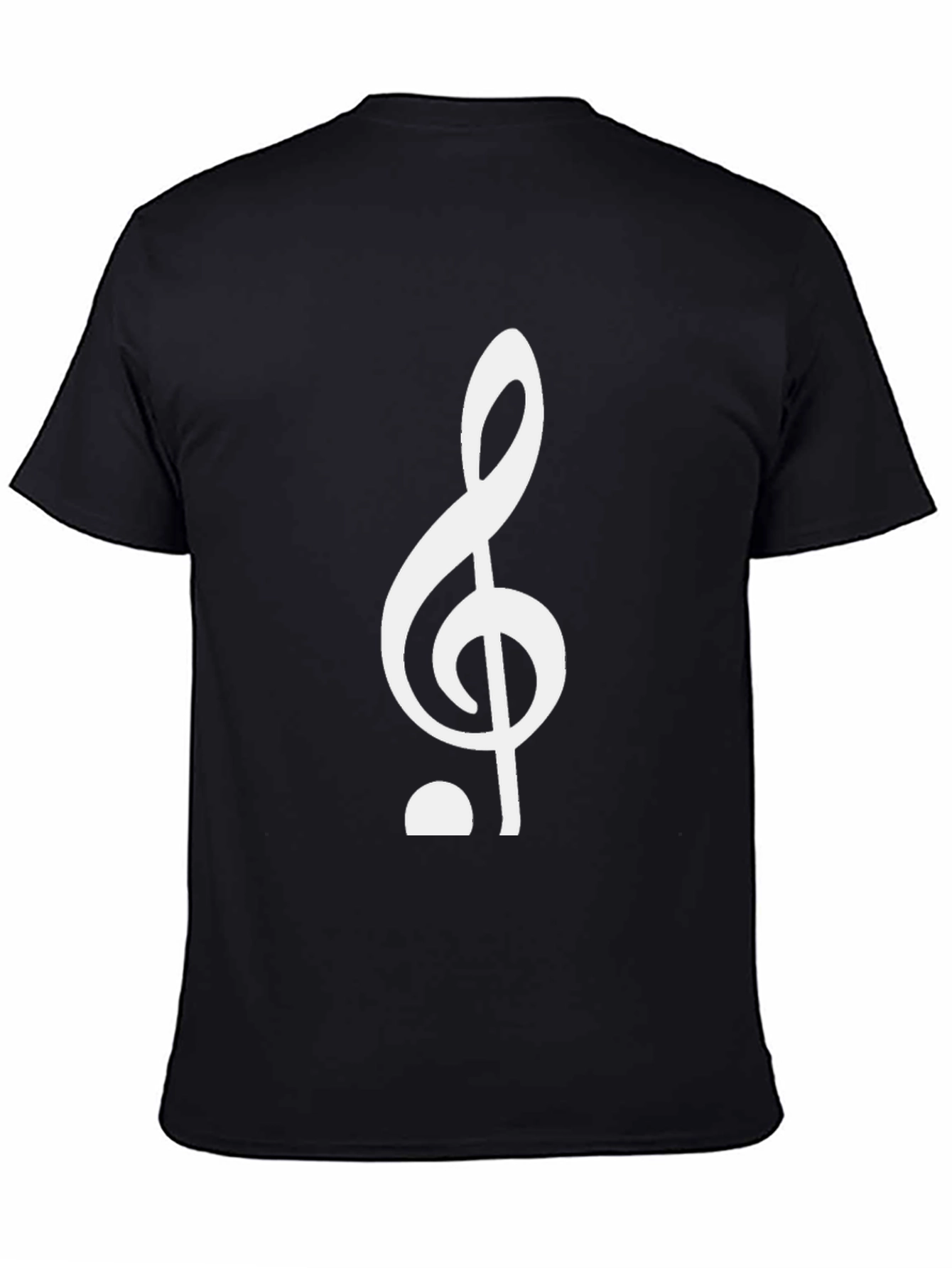 Treble Clef Graphic T-Shirt - Black
